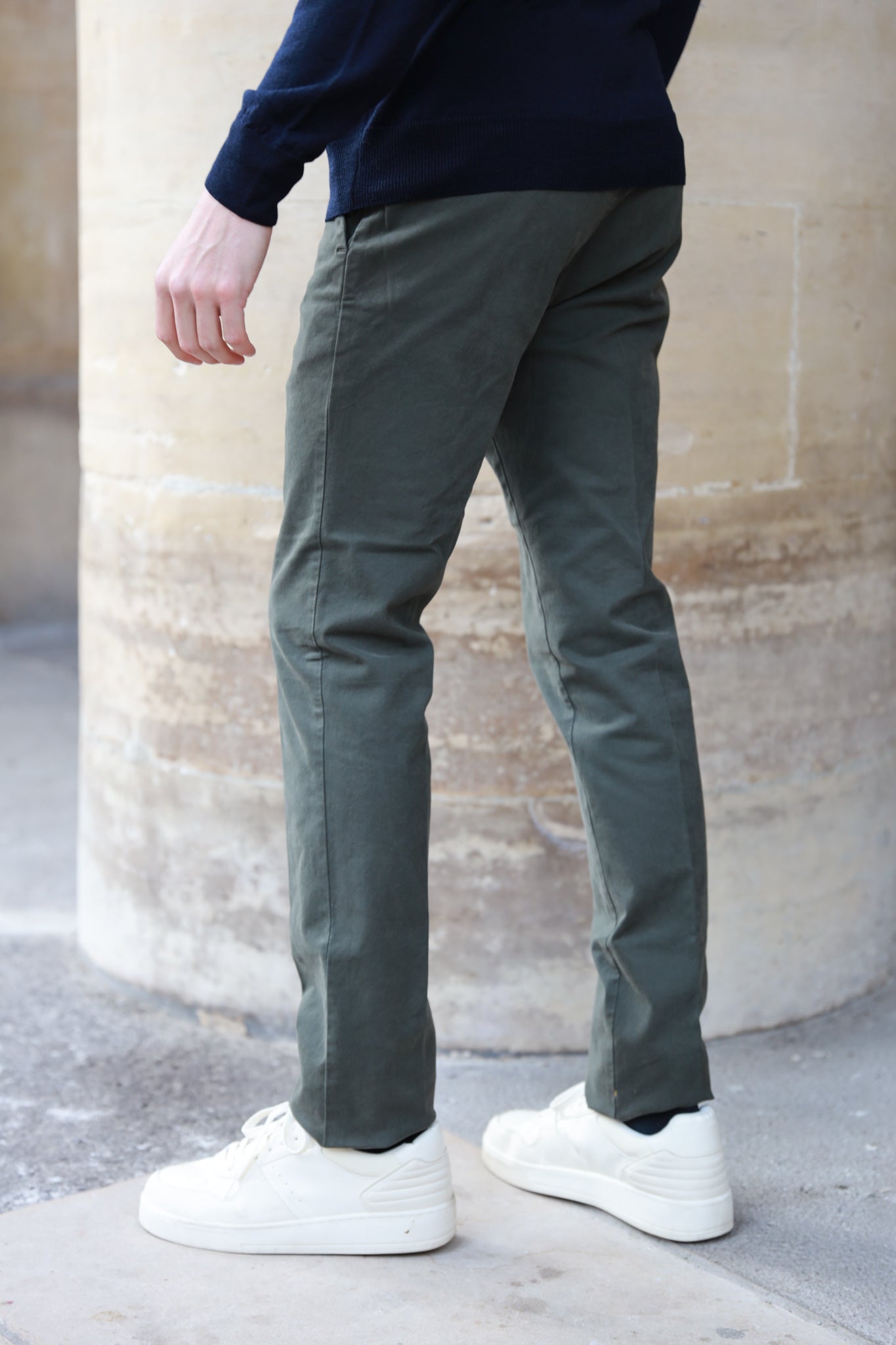 Pantalon Seanfit en drill de coton d'hiver - Kaki-PANTALON HOMME-Curling-Paris