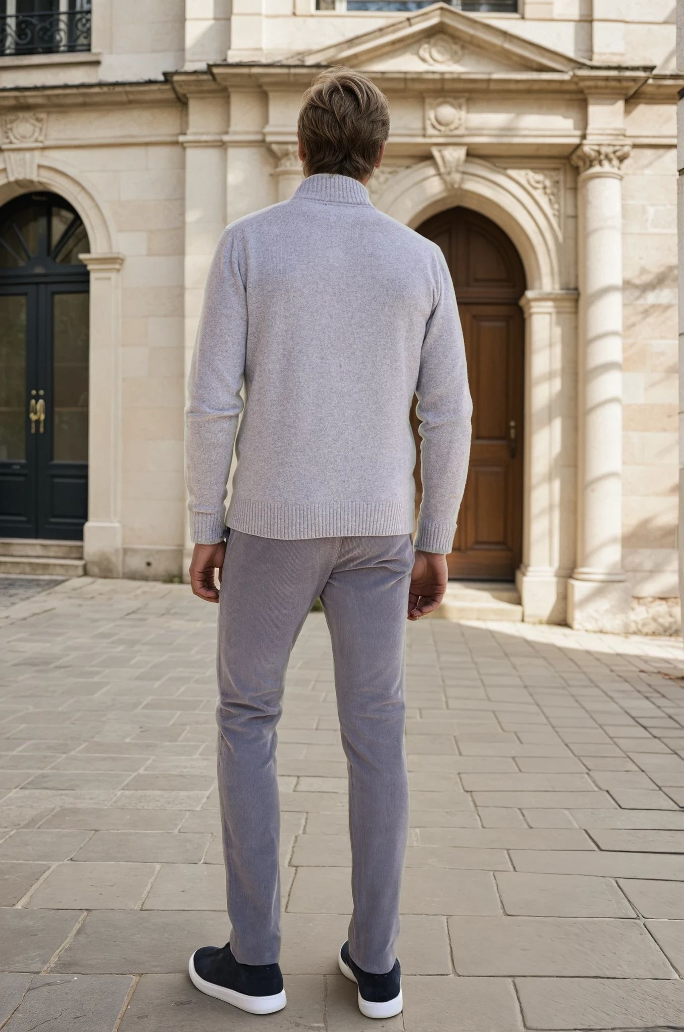 Pantalon Seanfit en velours côtelé - Gris Clair-PANTALON HOMME-Curling-Paris