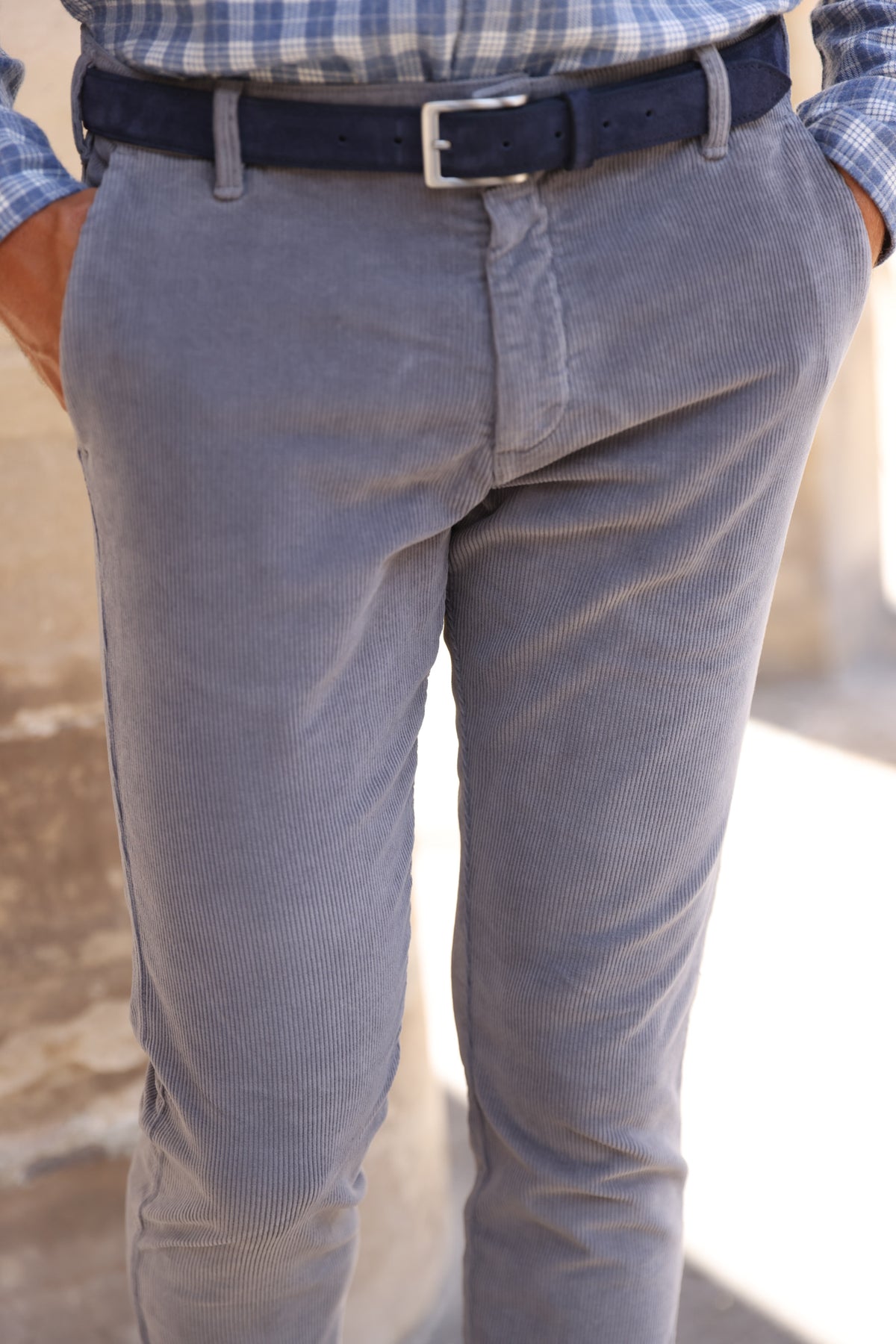 Seanvfit Corduroy Trousers - Light Grey