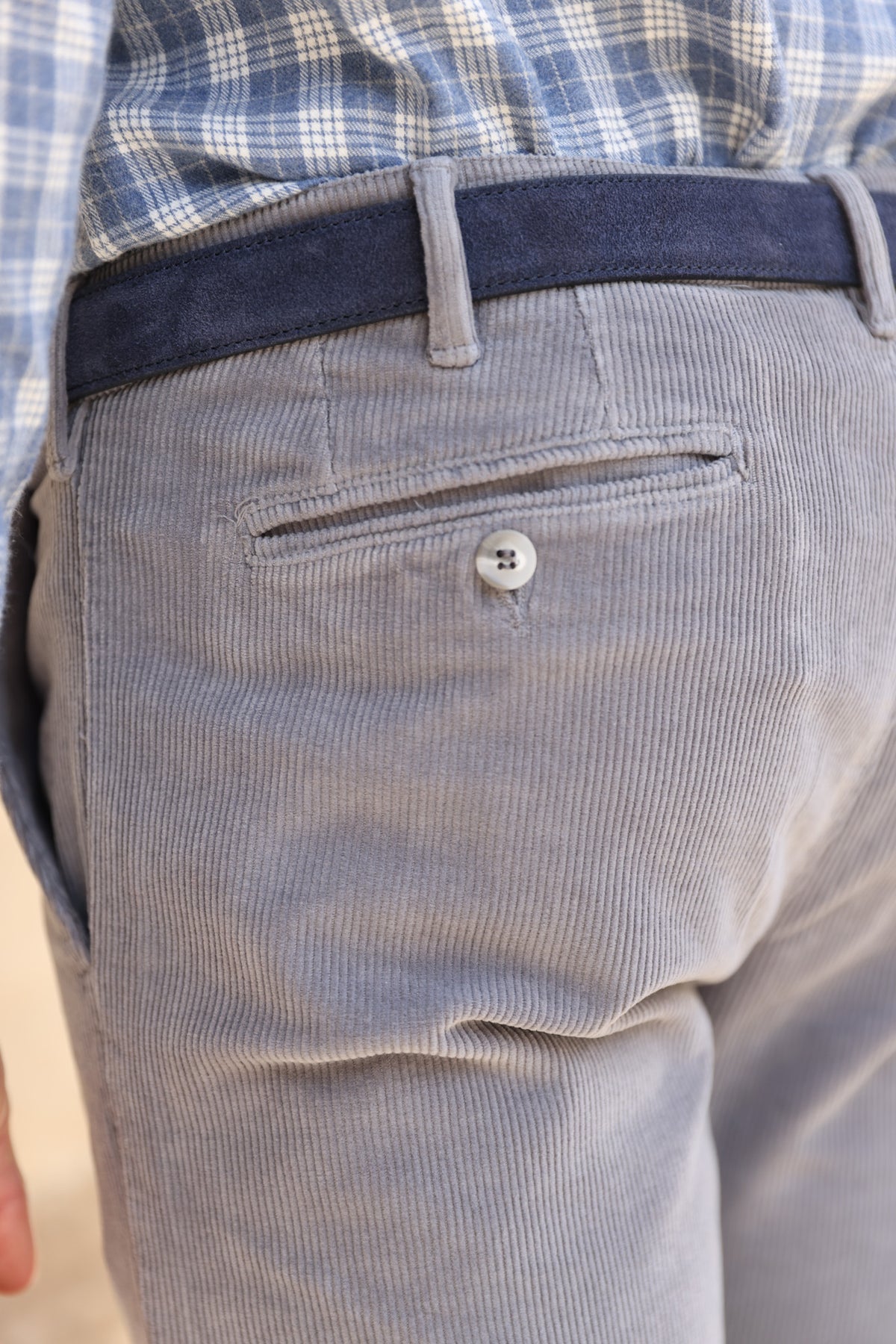 Seanvfit Corduroy Trousers - Light Grey