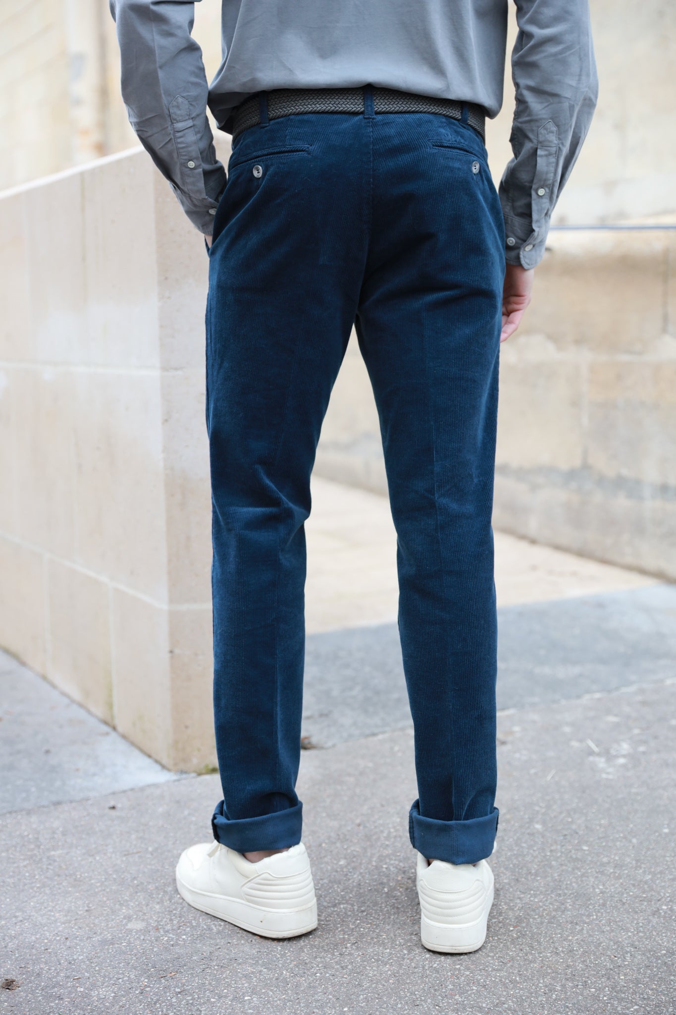Pantalon Seanfit en velours côtelé - Marine-PANTALON HOMME-Curling-Paris