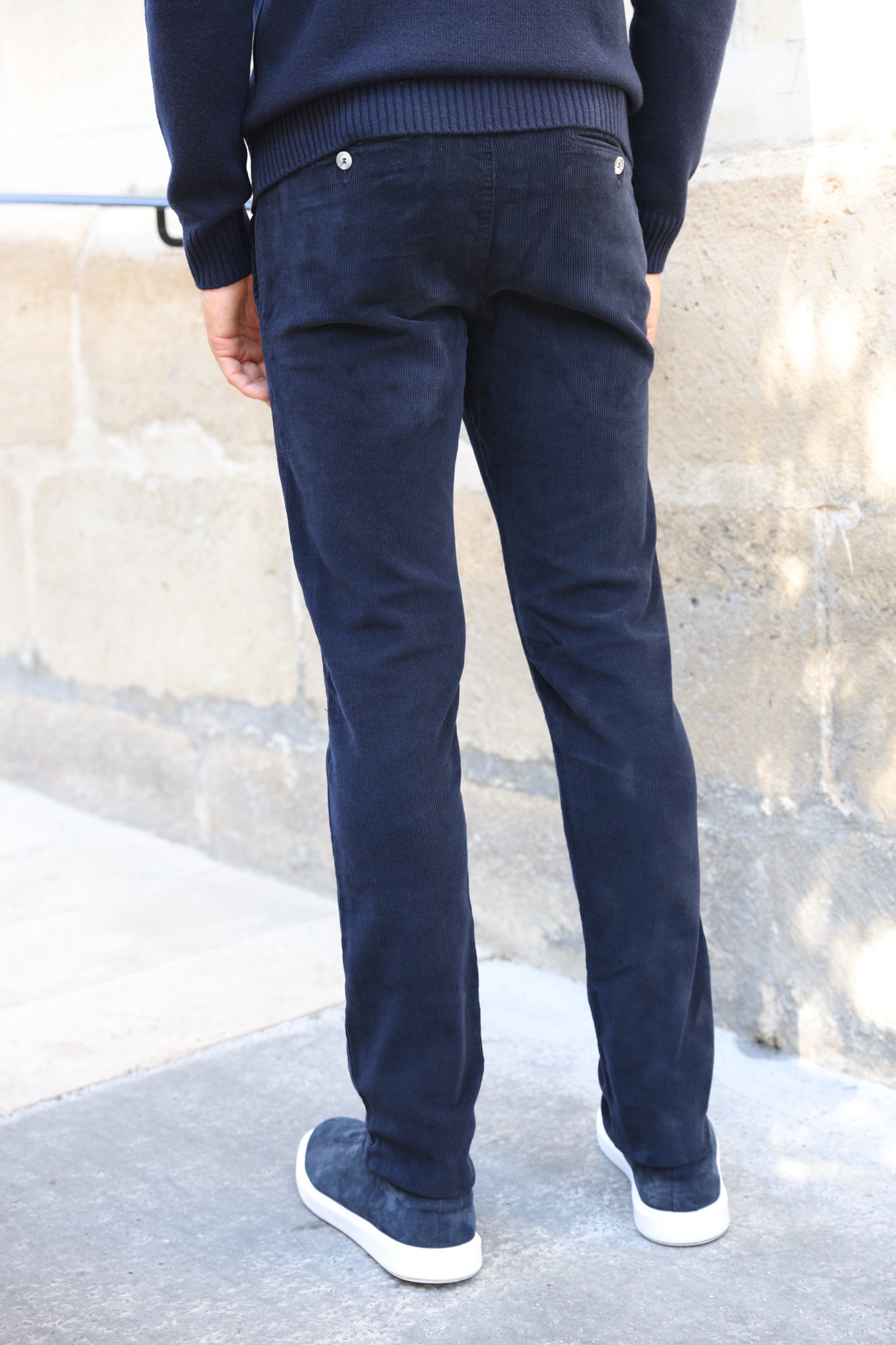 Pantalon Seanfit en velours côtelé - Marine-PANTALON HOMME-Curling-Paris