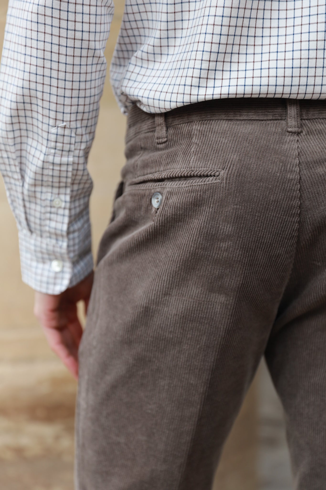 Pantalon Seanfit en velours côtelé - Taupe-PANTALON HOMME-Curling-Paris