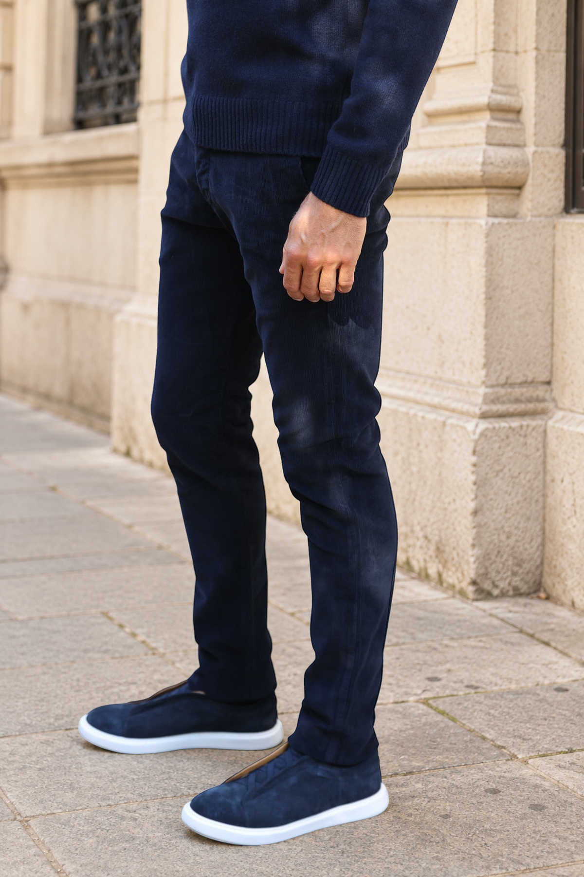 Pantalon Seanvfit en velours côtelé - Marine-PANTALON HOMME-Curling-Paris