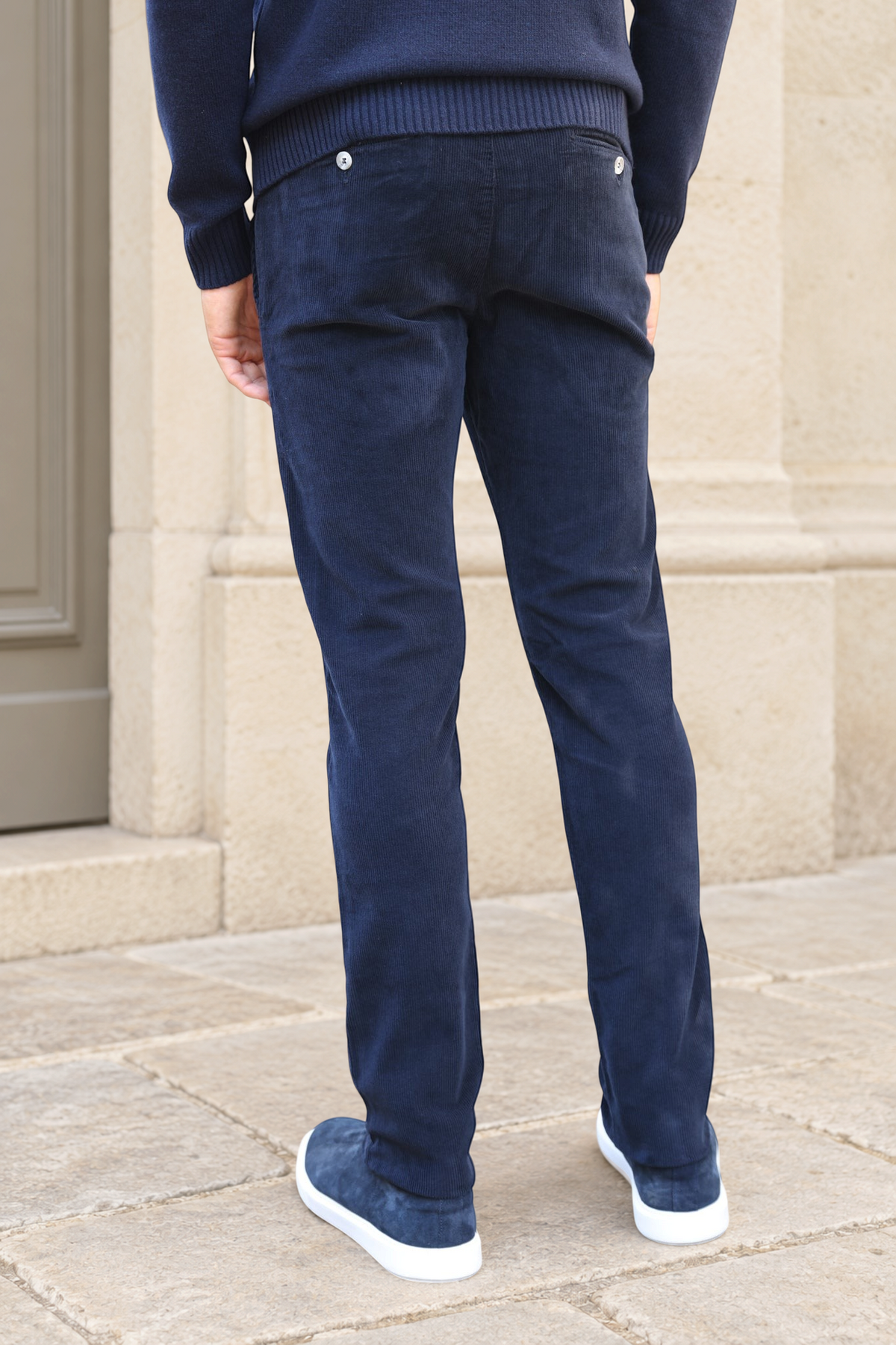 Pantalon Seanvfit en velours côtelé - Marine-PANTALON HOMME-Curling-Paris