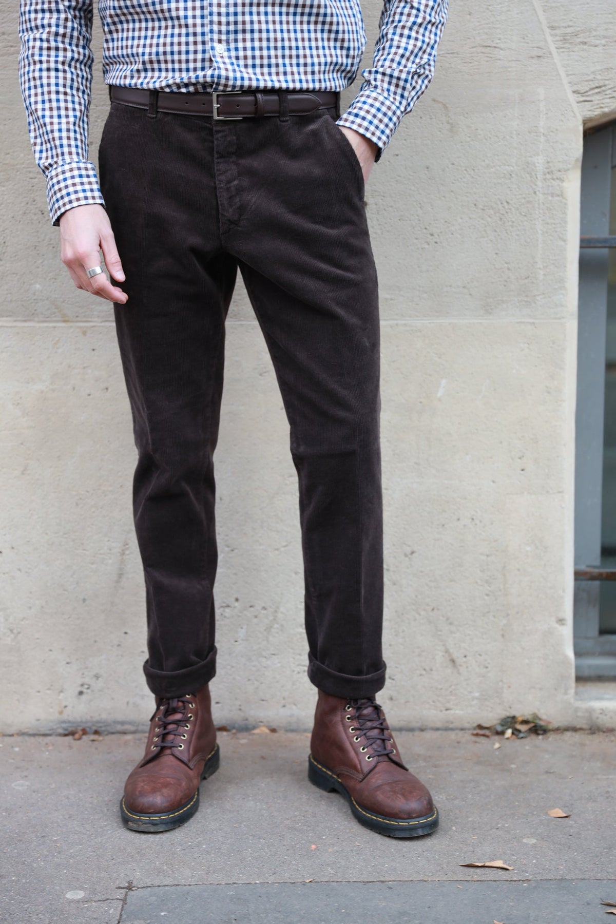 Pantalon Seanvfit en velours côtelé - Marron-PANTALON HOMME-Curling-Paris