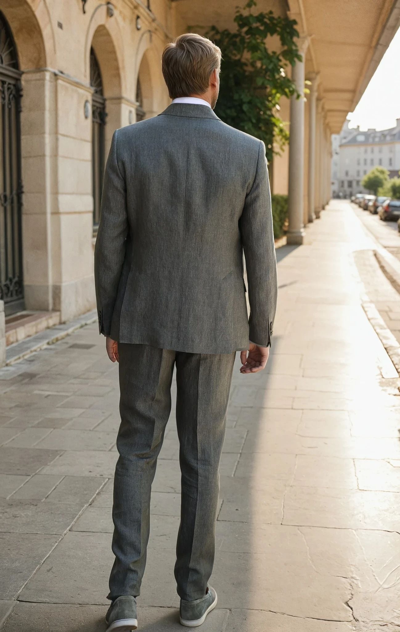 Pantalon Segal en lin - Kaki-PANTALON HOMME-Curling-Paris