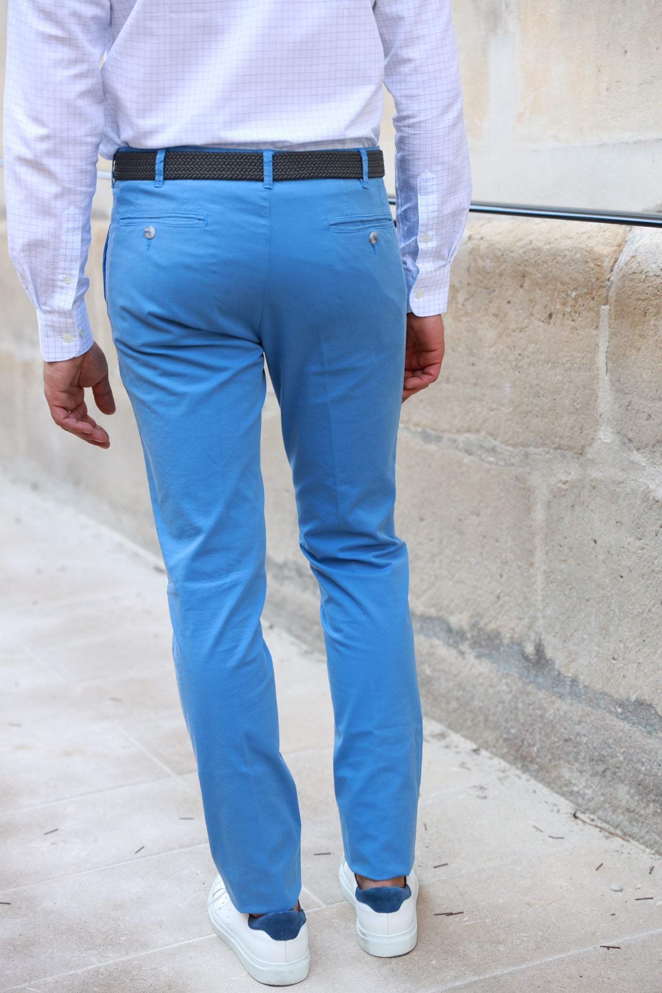 Pantalon d'été Seanfit en coton stretch - Aqua-PANTALON HOMME-Curling-Paris