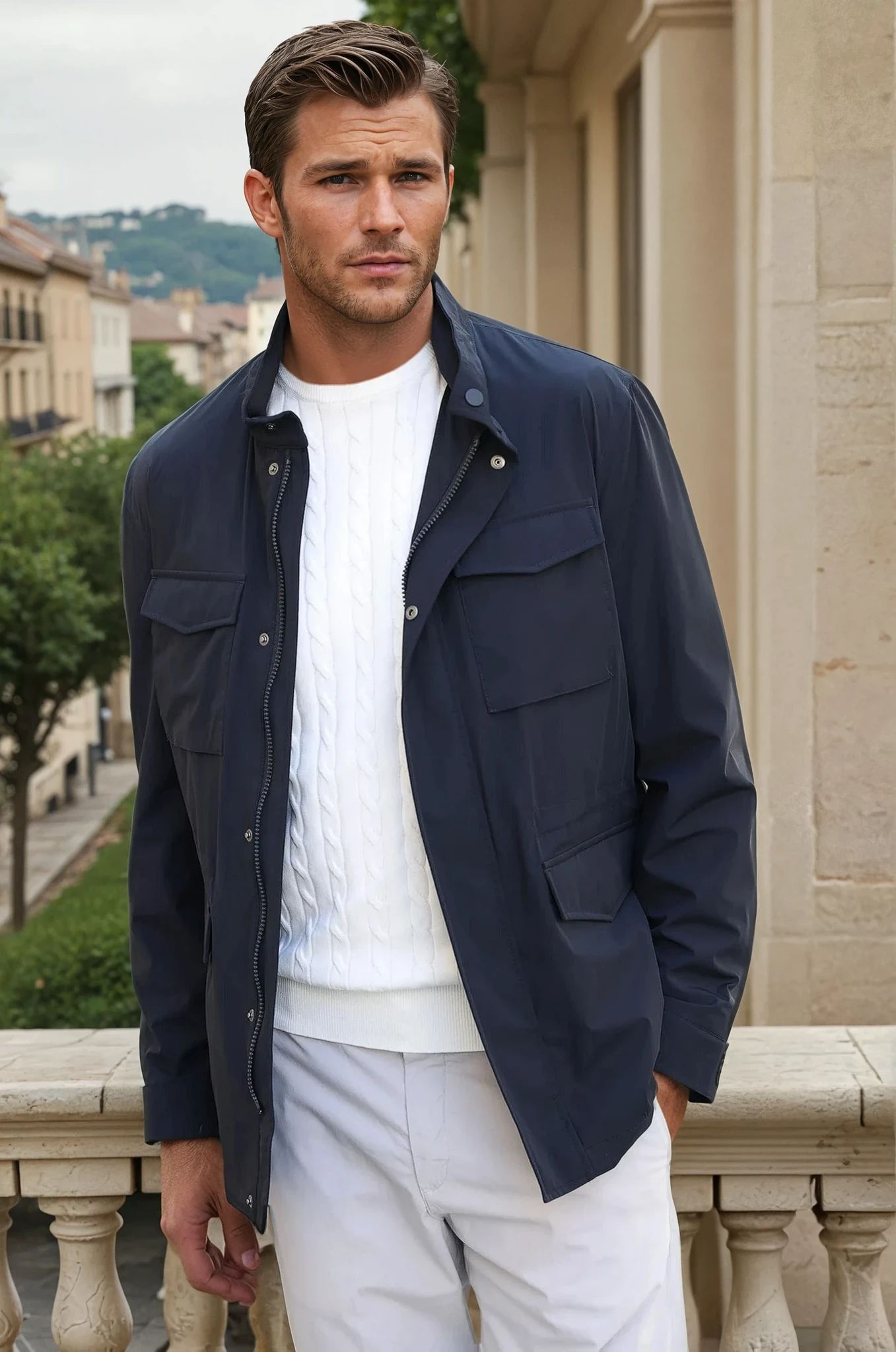 Parka Archie - Marine-MANTEAU HOMME-Curling-Paris