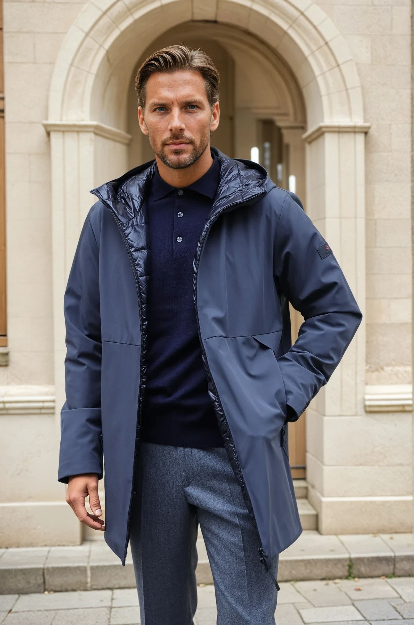 Parka Metide Peuterey - Gris Anthracite-MANTEAU HOMME-Curling-Paris