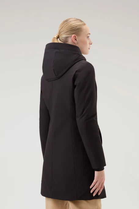 Parka Woolrich Firth en Softshell - Black-MANTEAU FEMME-Curling-Paris