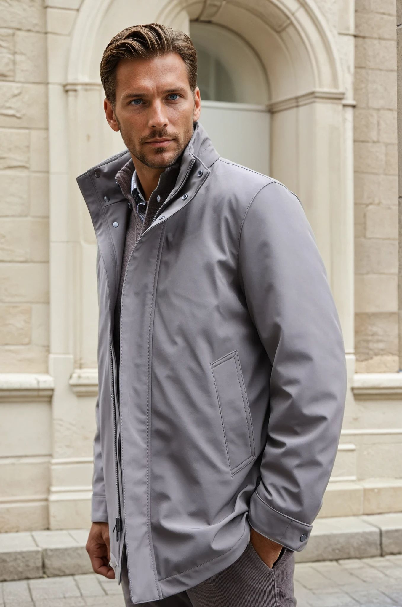 Parka Woolrich Softshell - Falcon-MANTEAU HOMME-Curling-Paris