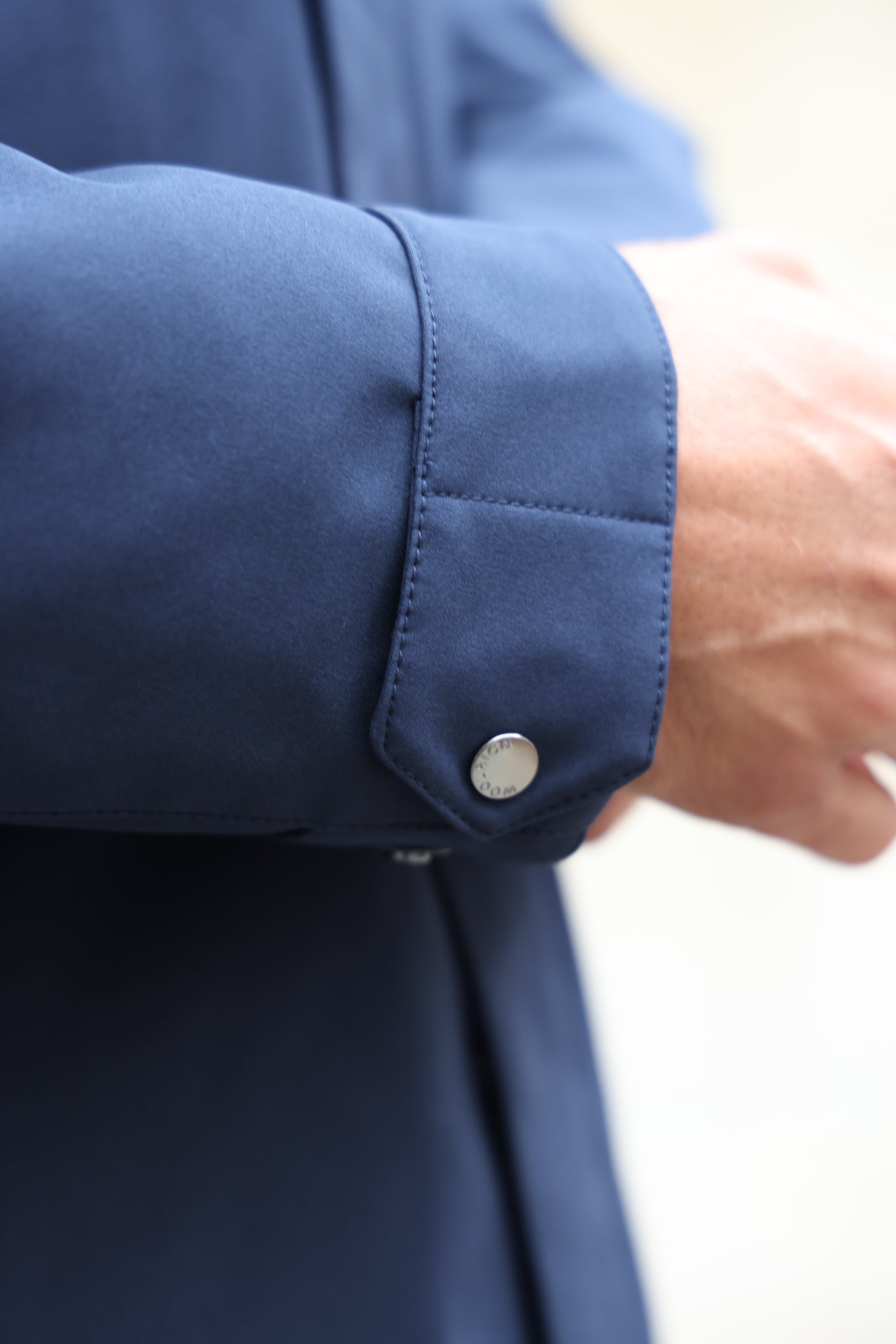 Parka Woolrich Softshell - Melton Blue-MANTEAU HOMME-Curling-Paris