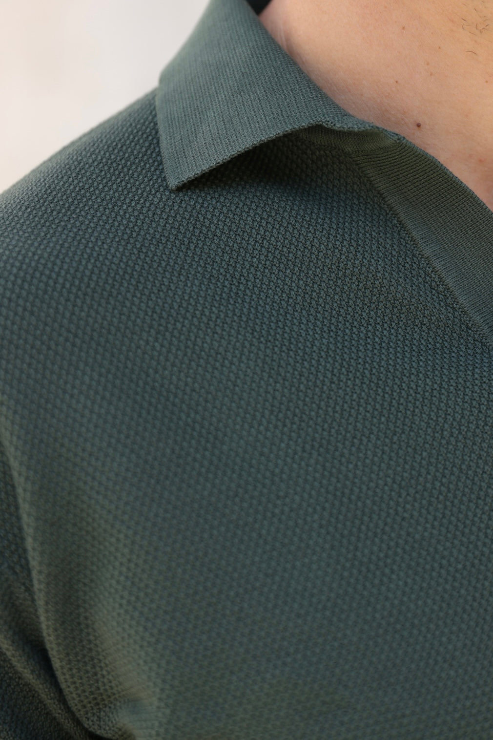 Polo Orso en piqué de coton - Kaki-POLO HOMME-Curling-Paris