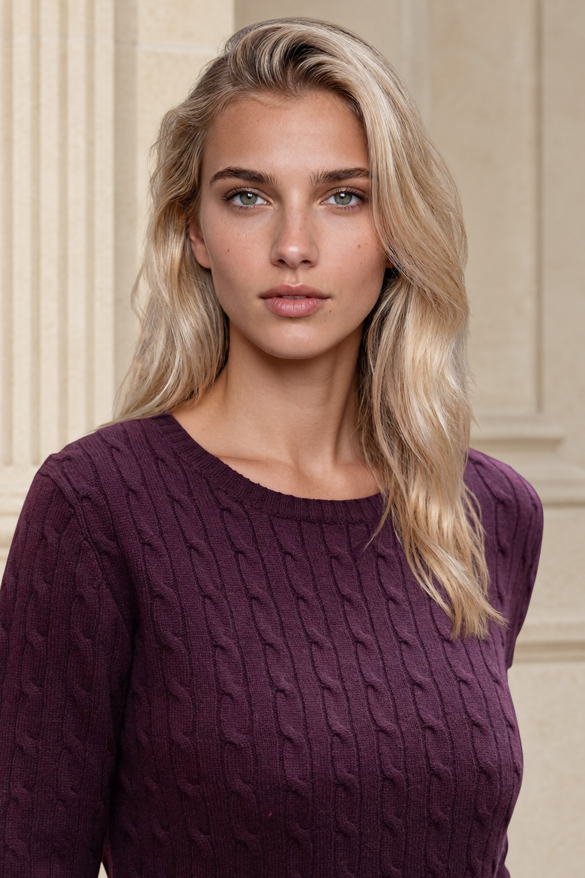 Pull Albie en laine mérinos et cachemire - Bordeaux-PULL FEMME-Curling-Paris