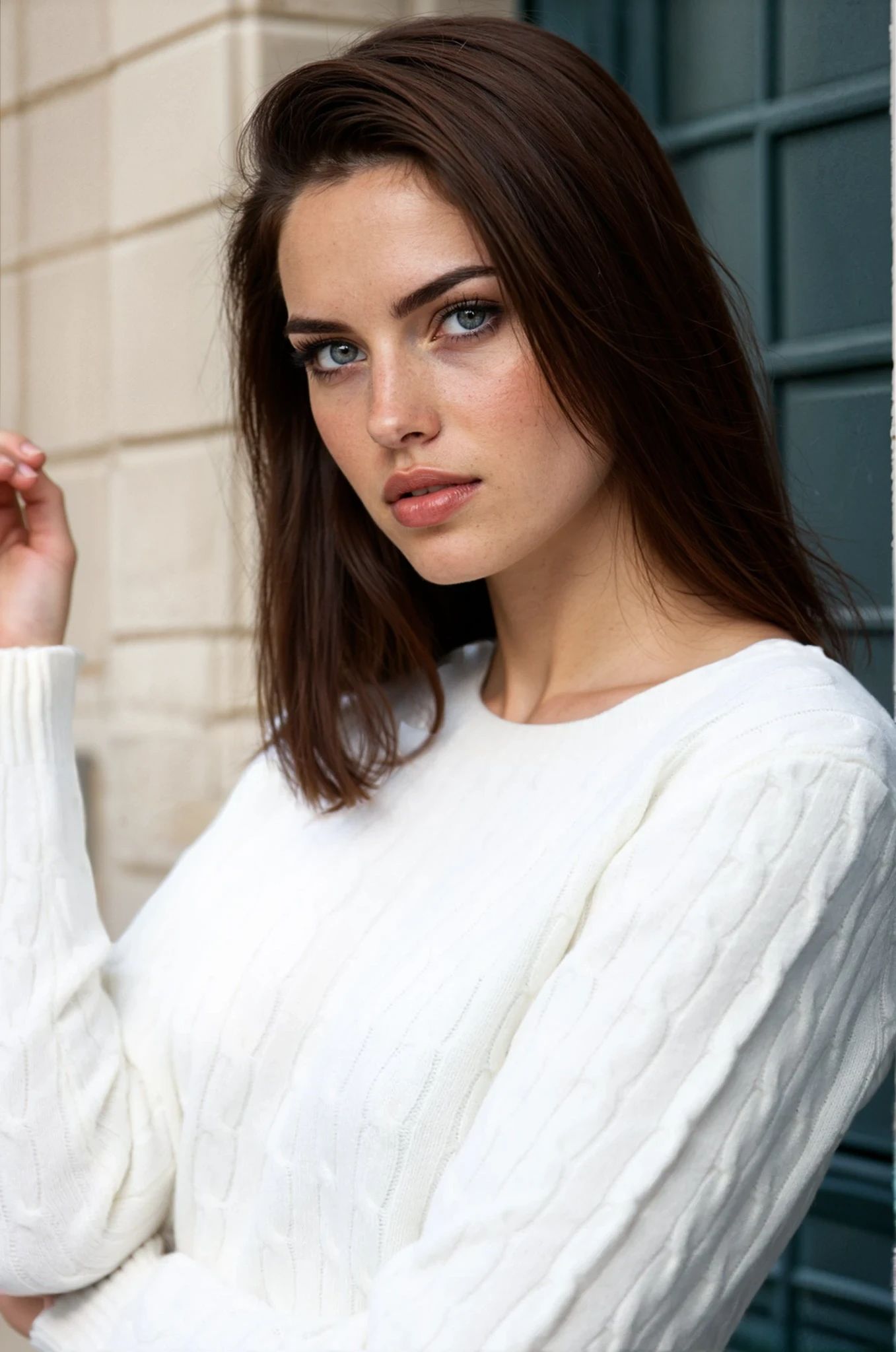 Pull Albie en laine mérinos et cachemire - Ecru-PULL FEMME-Curling-Paris