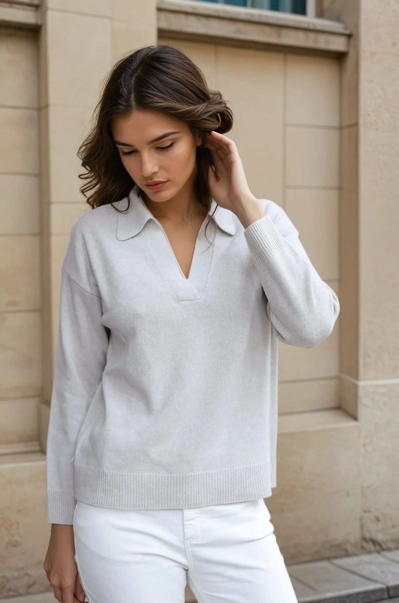 Pull Derby en laine et cachemire - Pierre-PULL FEMME-Curling-Paris