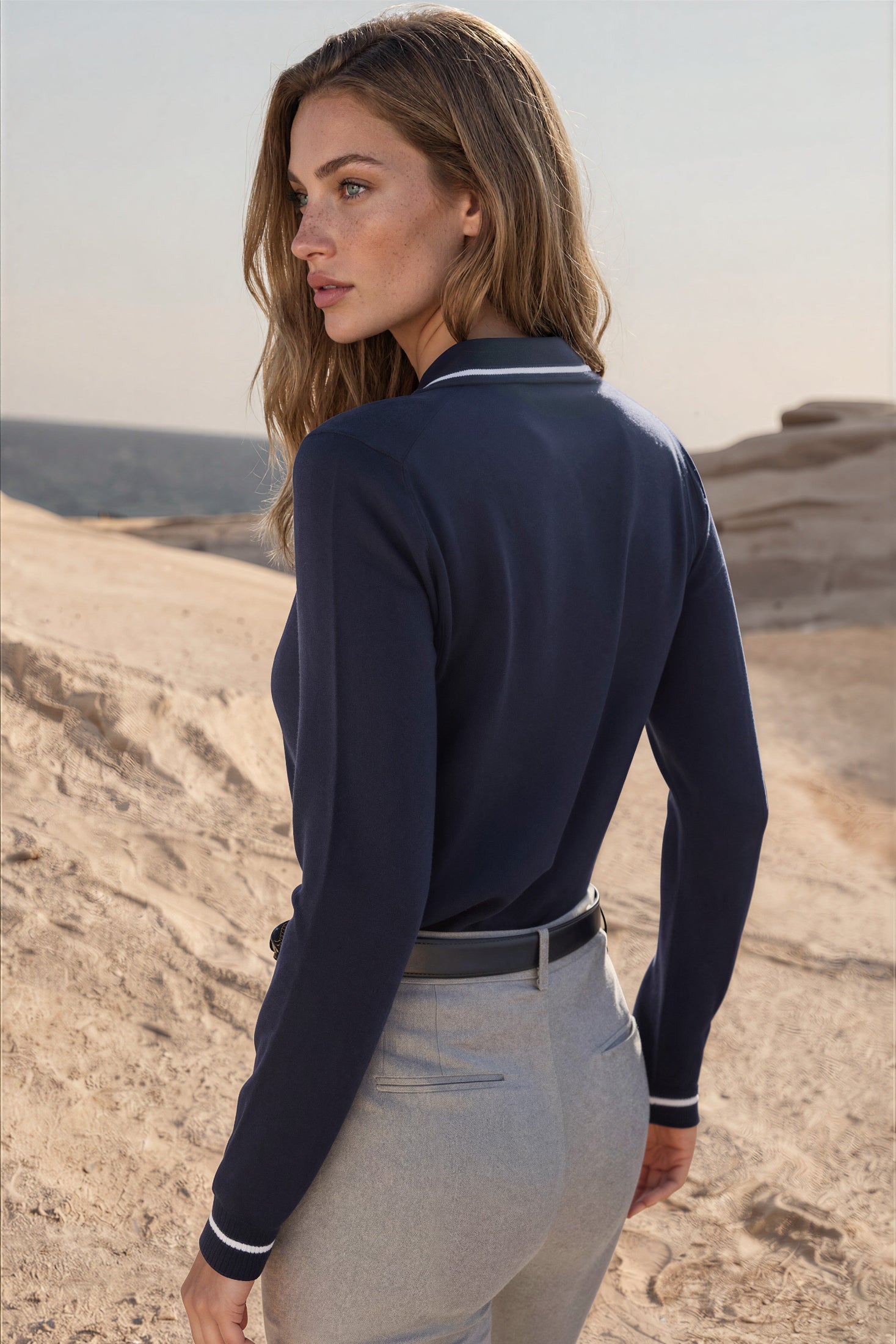 Pull Jade en laine & cachemire - Marine-PULL FEMME-Curling-Paris