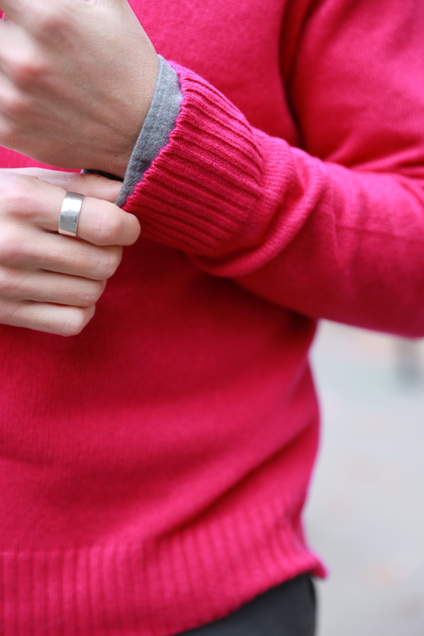 Pull Maxime en laine & cachemire - Rose-PULL HOMME-Curling-Paris
