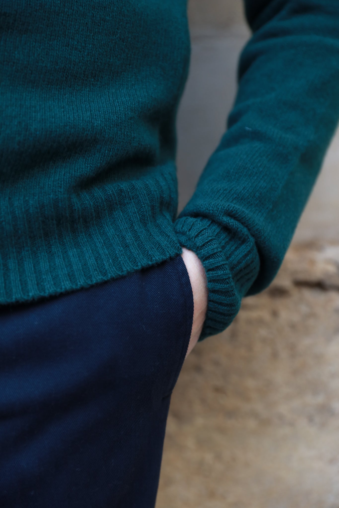 Pull Maxime en laine & cachemire - Vert-PULL HOMME-Curling-Paris