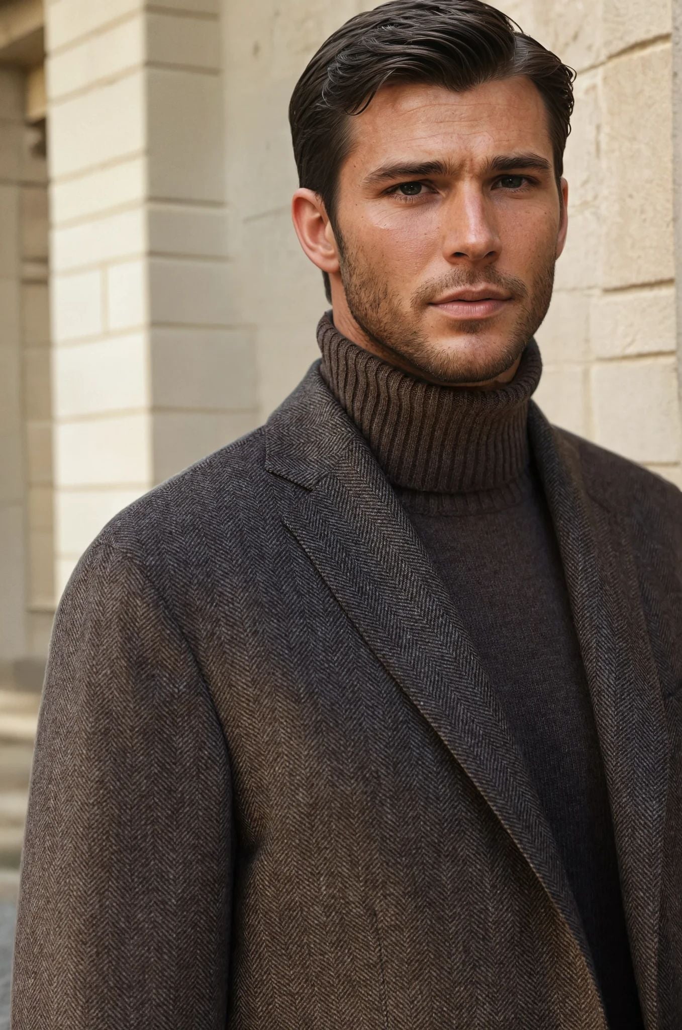 Pull Vito en laine & cachemire - Taupe-PULL HOMME-Curling-Paris