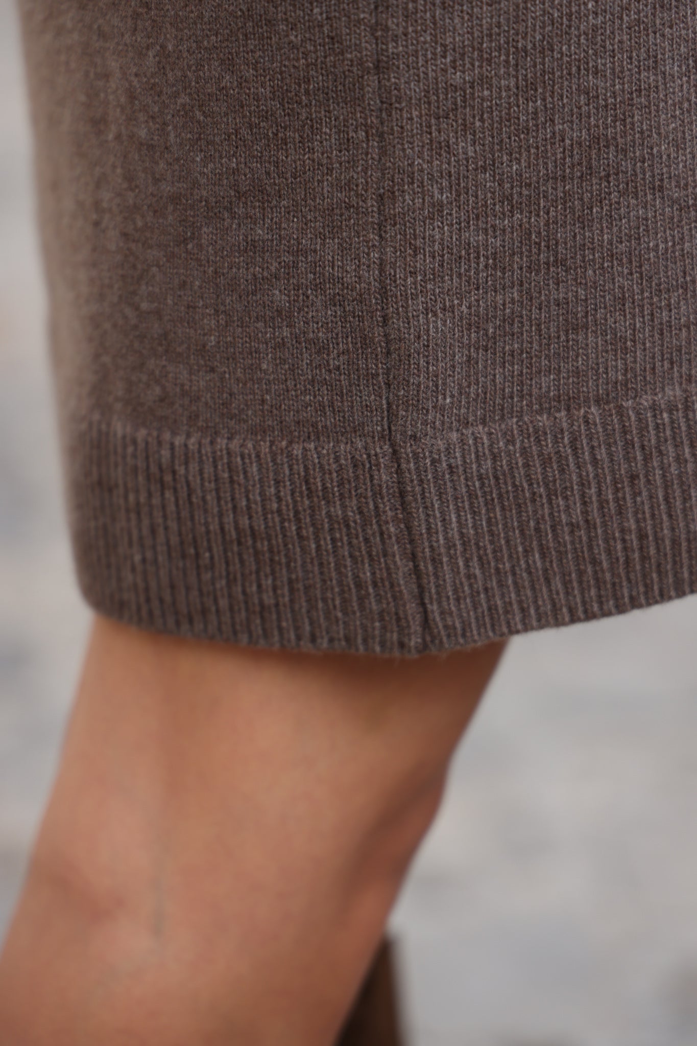 Robe Anne en laine et cachemire - Mushroom-ROBE FEMME-Curling-Paris