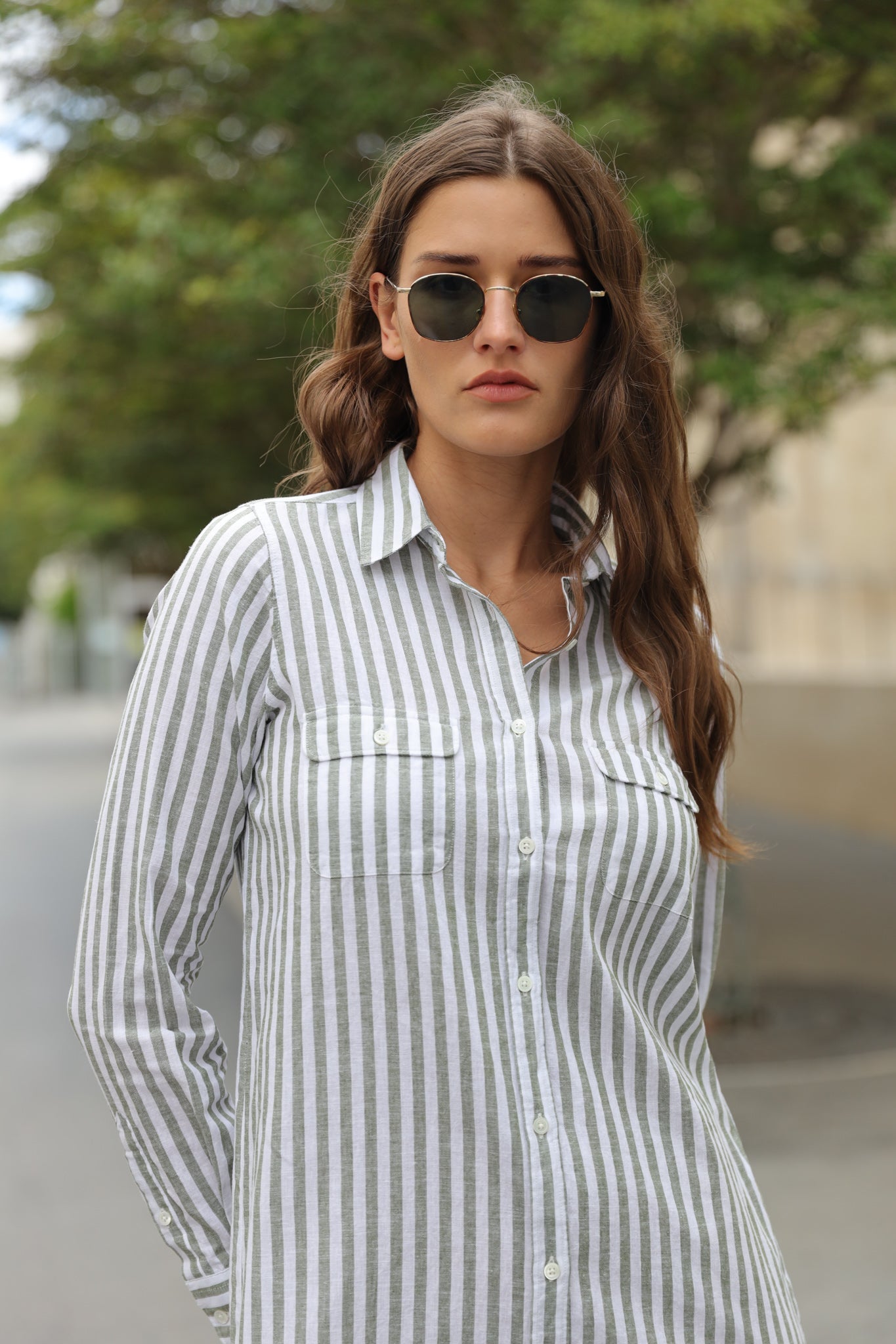 Robe chemisier June en lin - Ray Kaki-ROBE FEMME-Curling-Paris