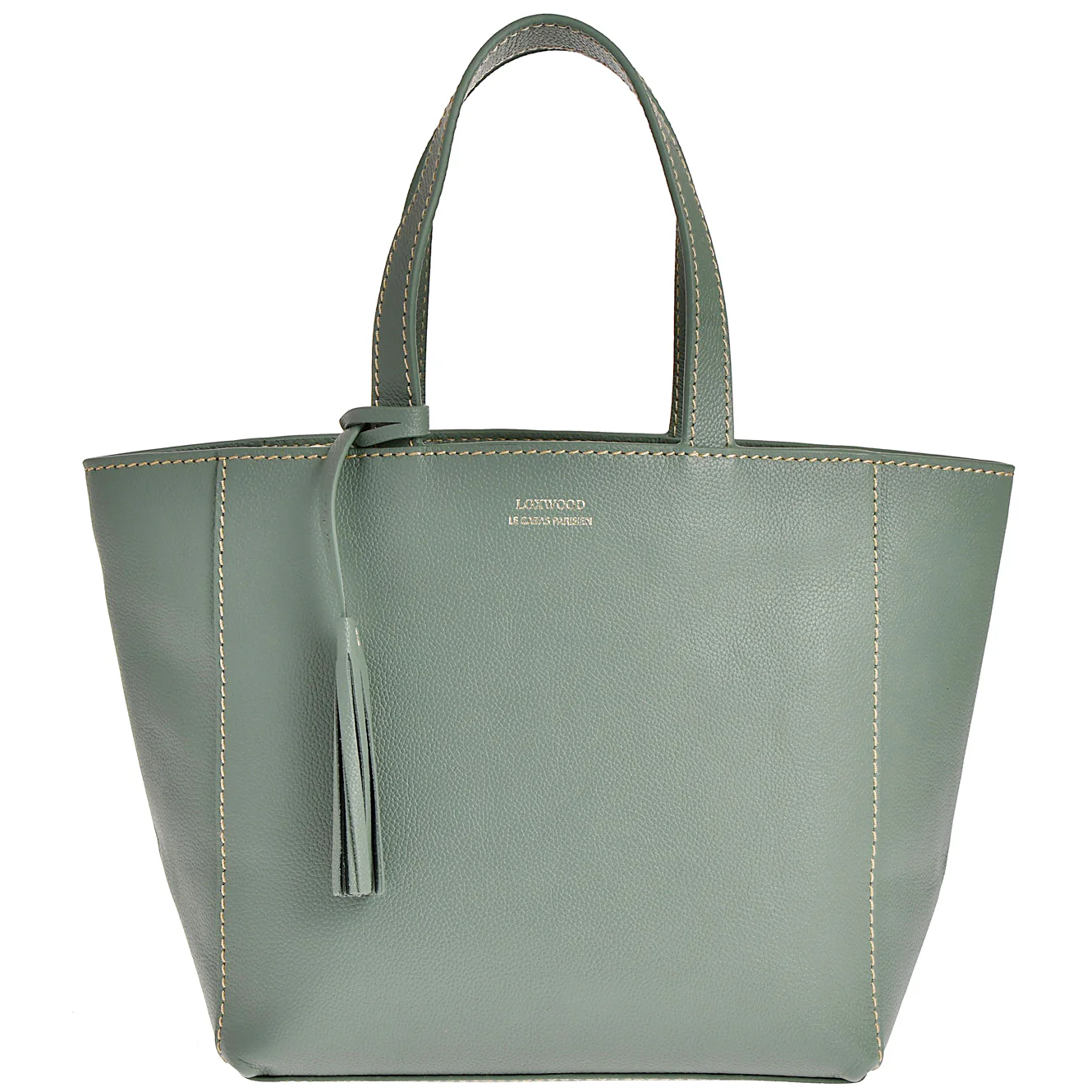 SAC CABAS SMALL CUIR GRAINÉ - ARGILE-SAC FEMME-Curling-Paris