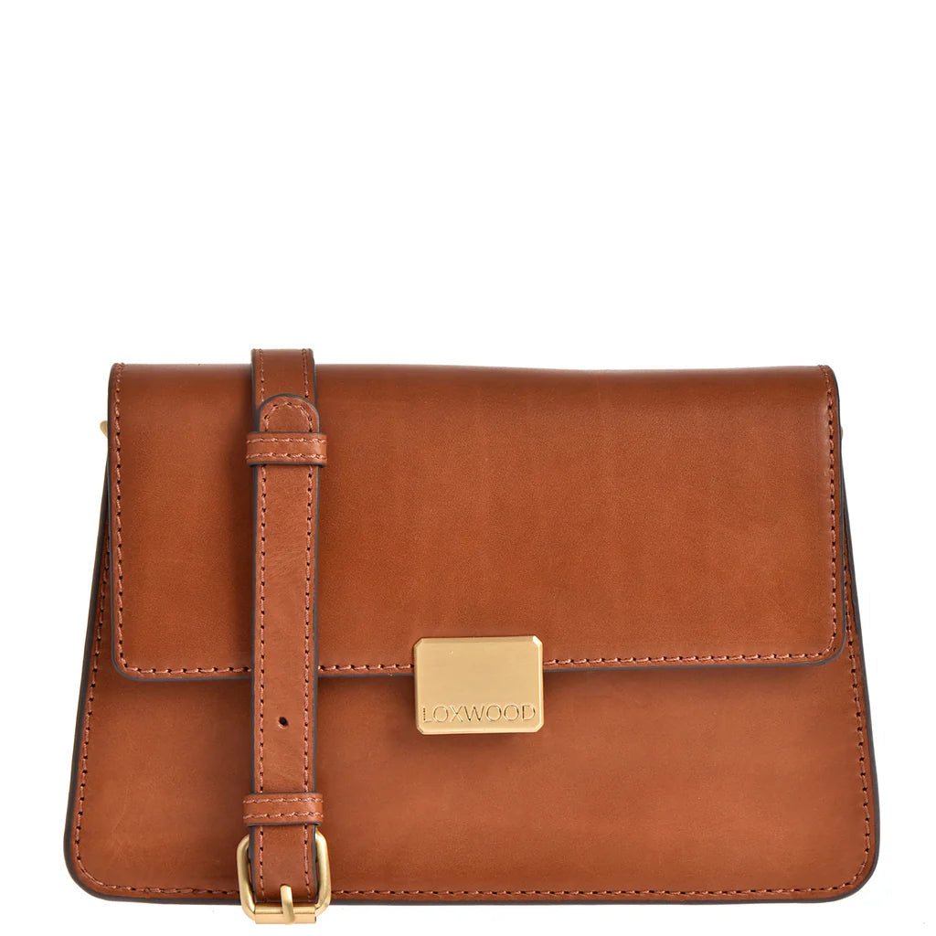 Sac Sevres embosse leopard Cognac