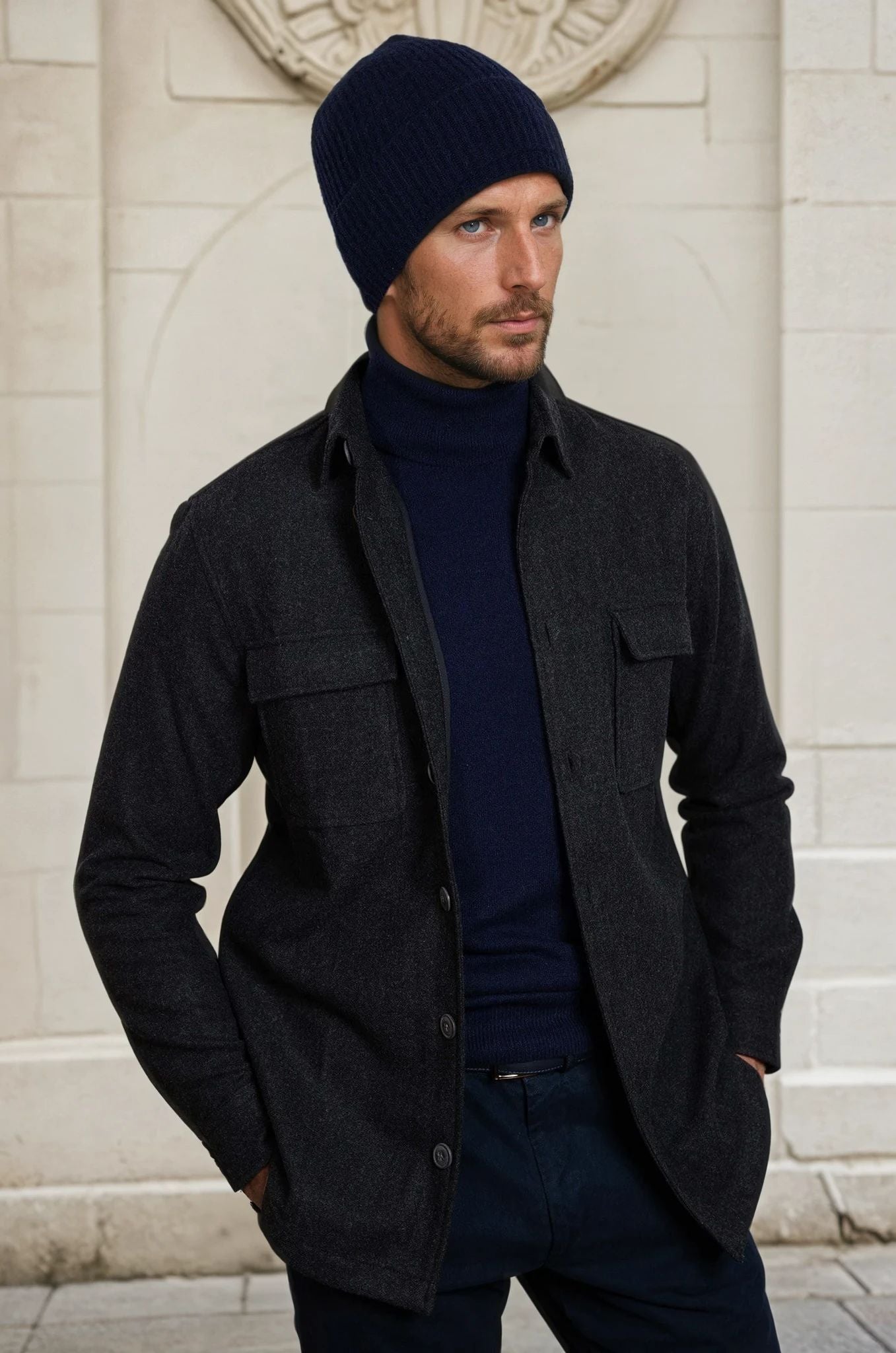 Surchemise Harry - Anthracite-MANTEAU HOMME-Curling-Paris