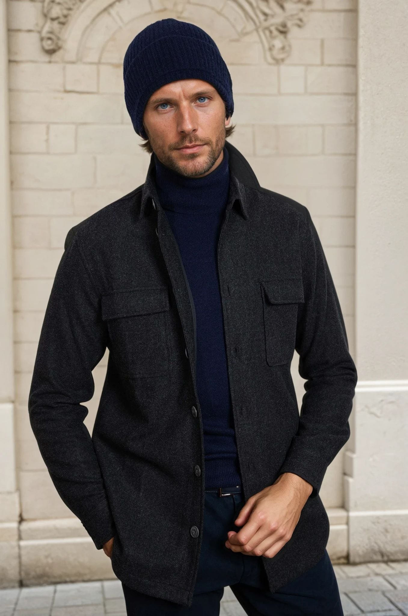 Surchemise Harry - Anthracite-MANTEAU HOMME-Curling-Paris