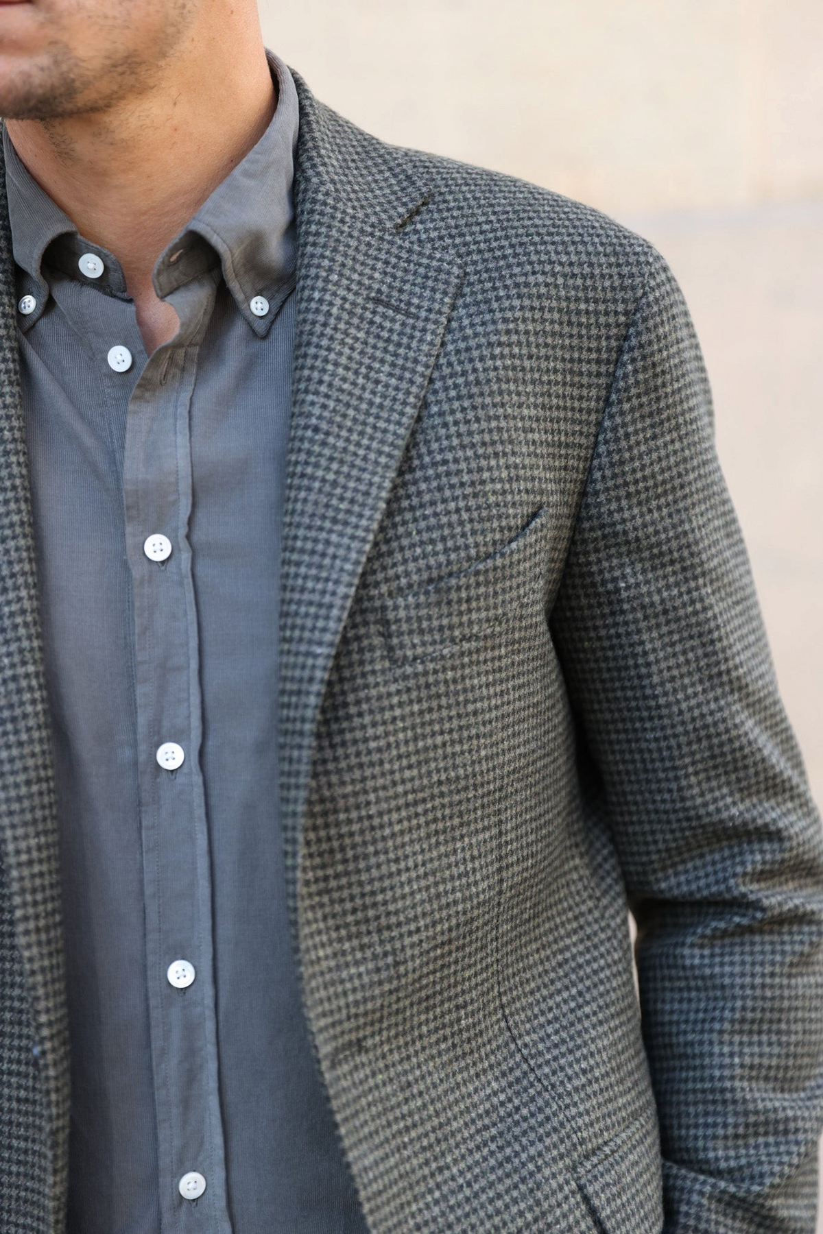 Veste Giorgio en laine - Kaki-VESTE BLAZER HOMME-Curling-Paris