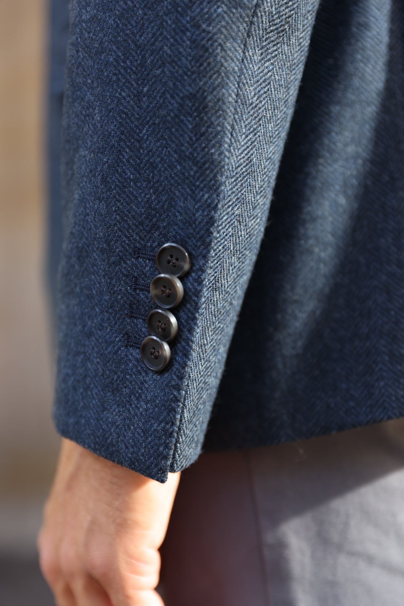 Veste Giorgio en laine et cachemire - Chevron Jeans-VESTE BLAZER HOMME-Curling-Paris