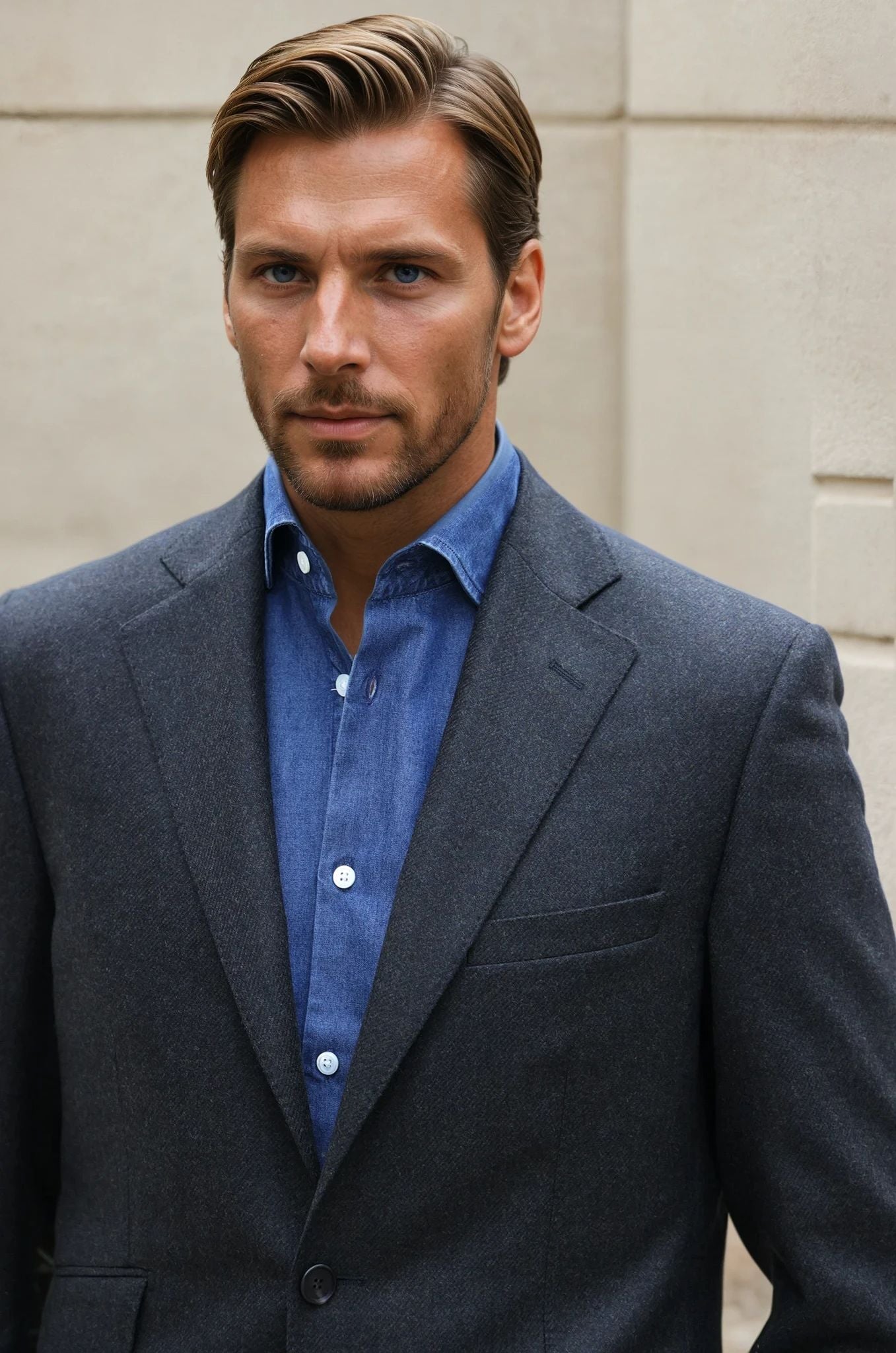 Veste Goal en laine - Kaki-VESTE BLAZER HOMME-Curling-Paris