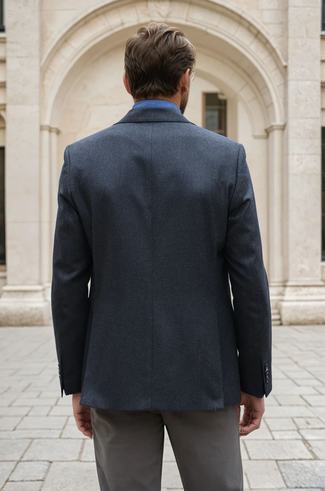 Veste Goal en laine - Kaki-VESTE BLAZER HOMME-Curling-Paris