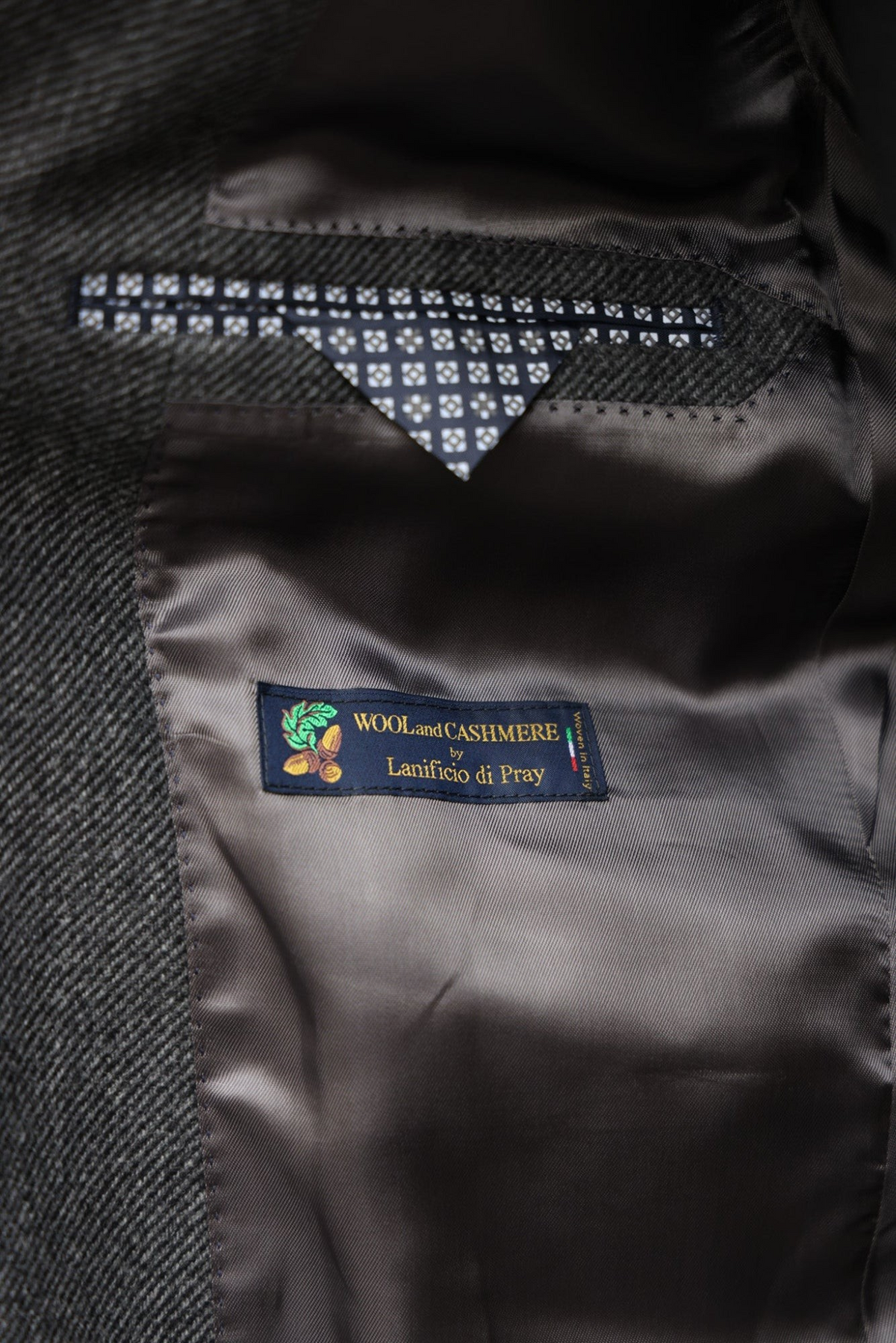 Veste Goal en laine et cachemire - Anthracite-VESTE BLAZER HOMME-Curling-Paris