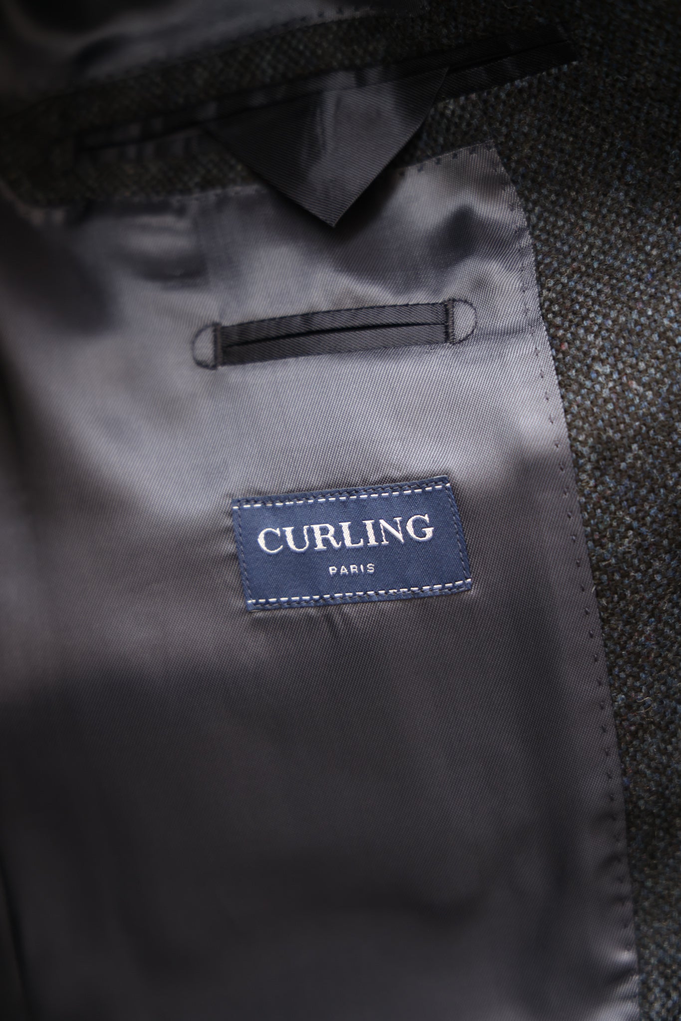 Veste Goal en laine et cachemire - Tweed jeans-VESTE BLAZER HOMME-Curling-Paris