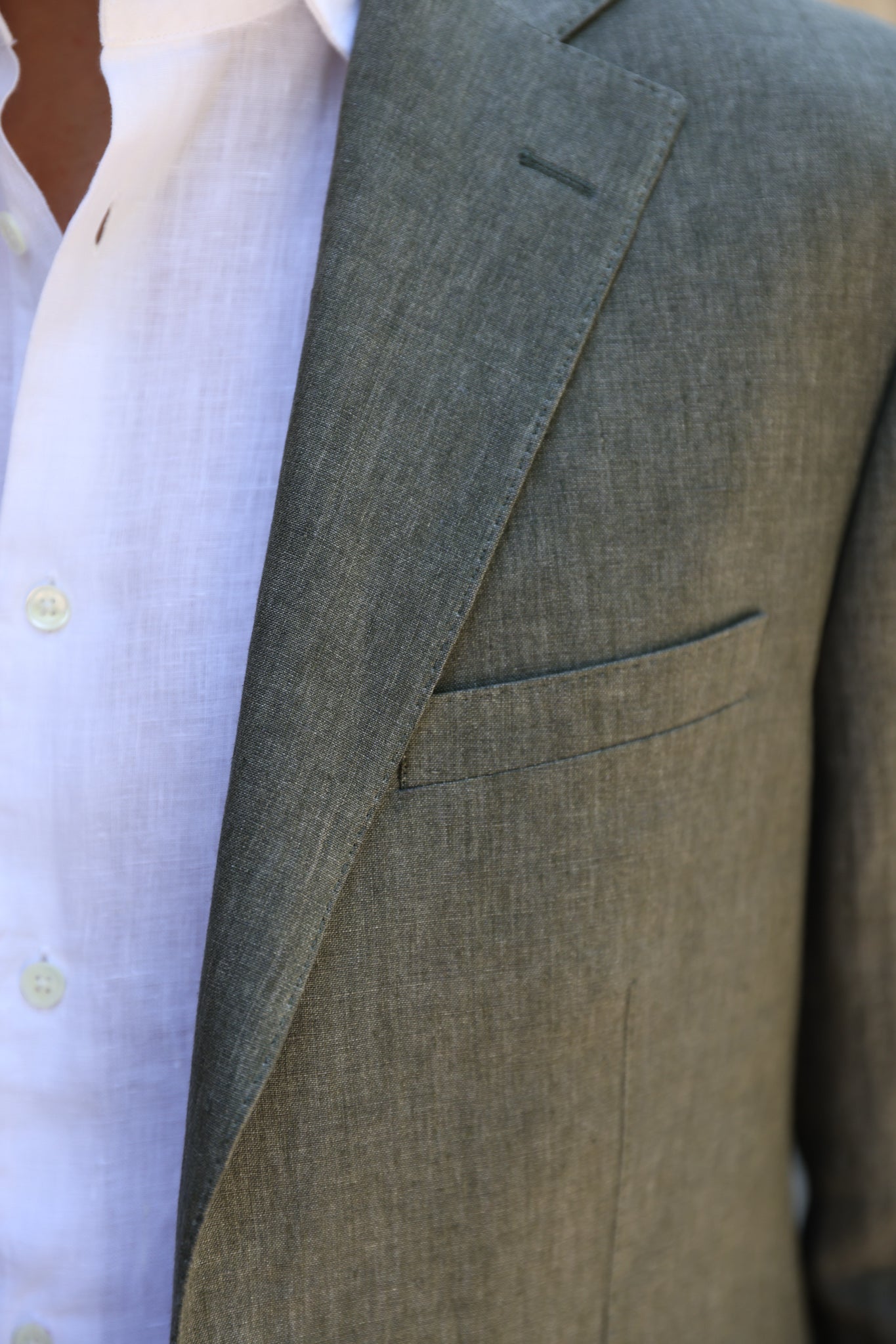 Veste Goal en lin - Kaki-VESTE BLAZER HOMME-Curling-Paris