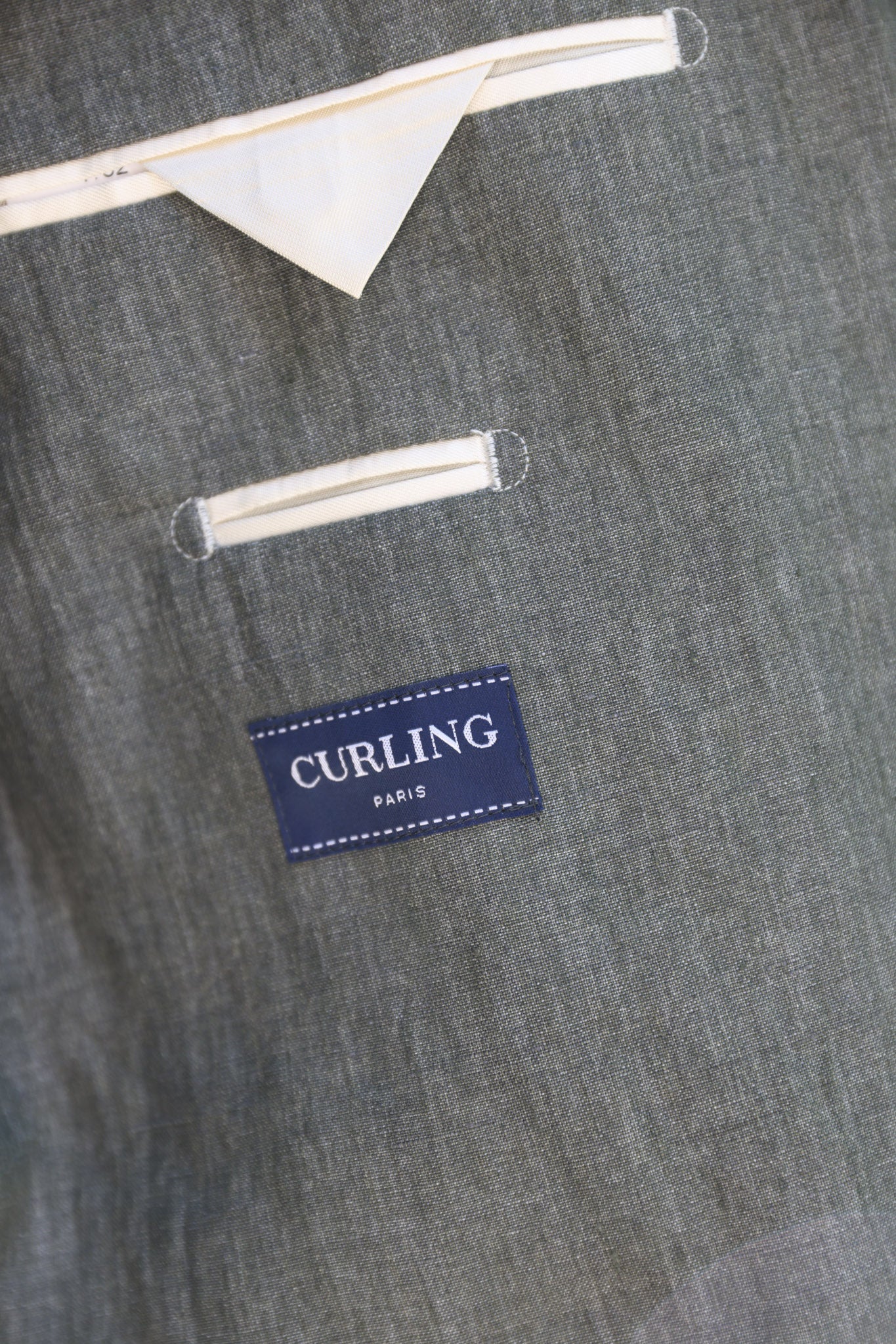Veste Goal en lin - Kaki-VESTE BLAZER HOMME-Curling-Paris