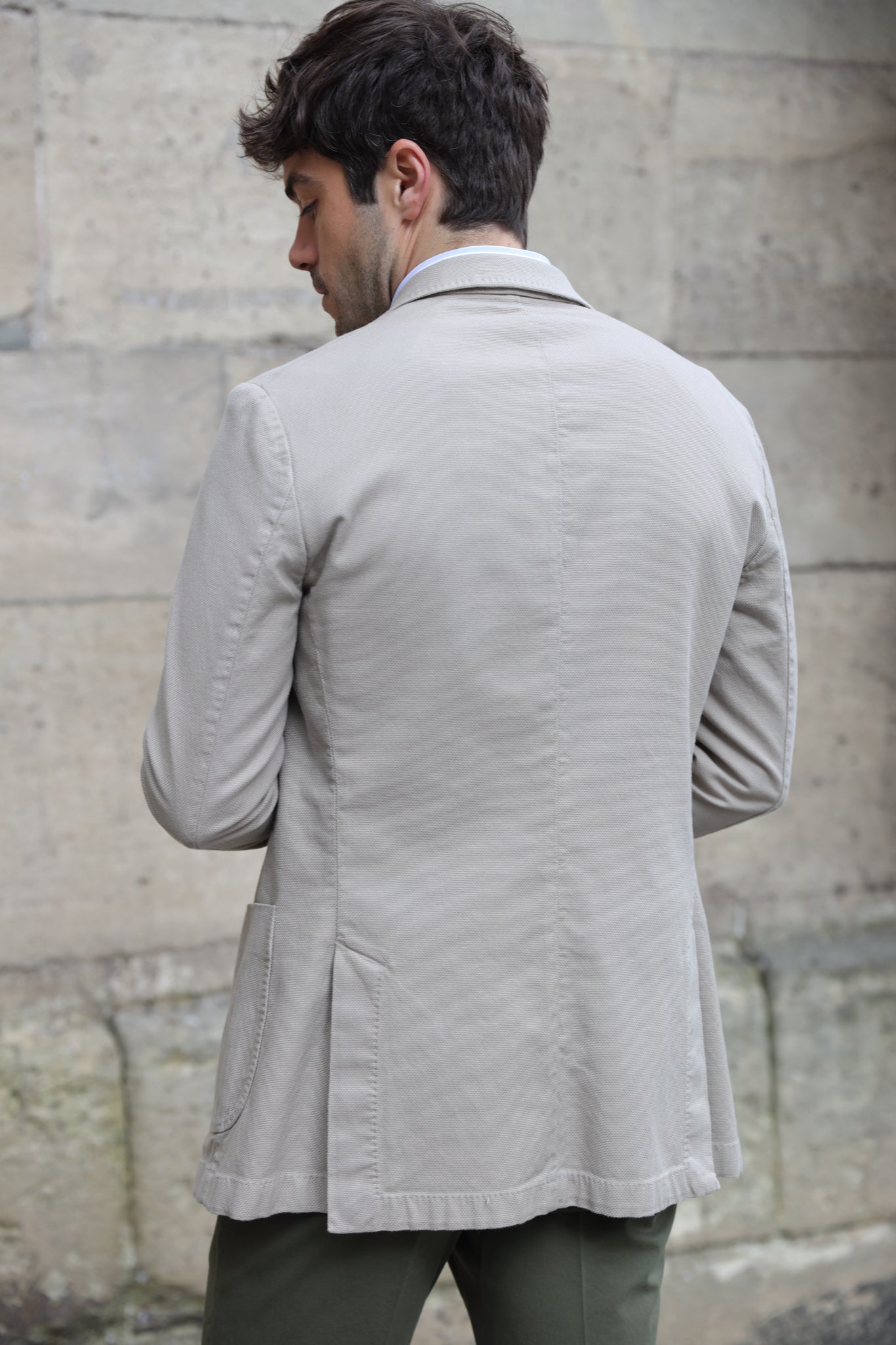 Veste Ralph en coton Di Sondrio - Beige-VESTE BLAZER HOMME-Curling-Paris