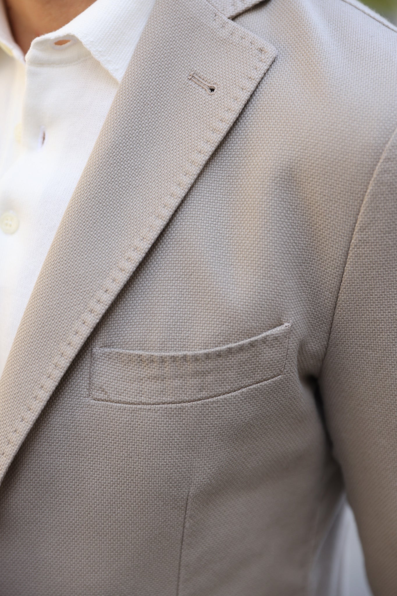 Veste Ralph en coton Di Sondrio - Beige-VESTE BLAZER HOMME-Curling-Paris