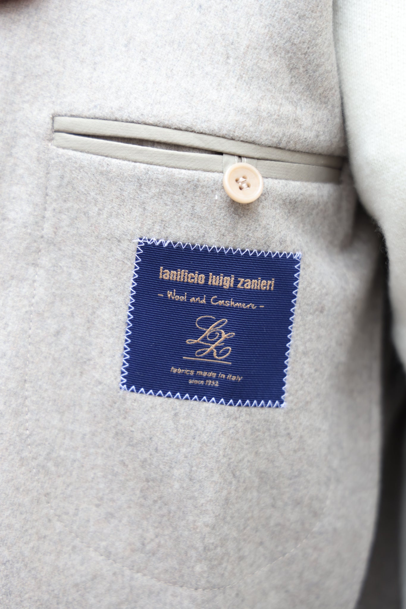 Veste Ralph en laine et cachemire double face Zanieri - Beige-VESTE BLAZER HOMME-Curling-Paris