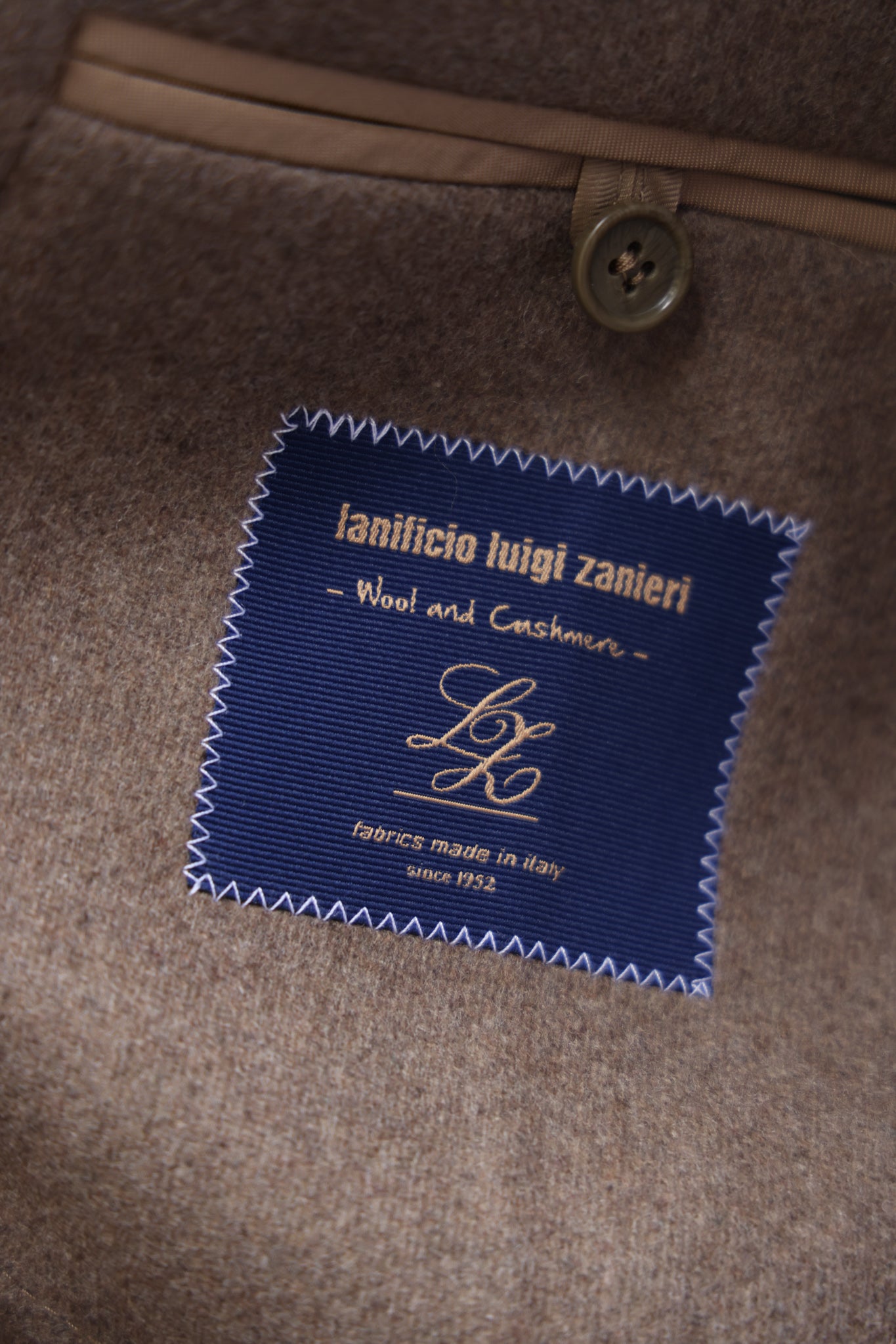 Veste Ralph en laine et cachemire double face Zanieri - Taupe-VESTE BLAZER HOMME-Curling-Paris