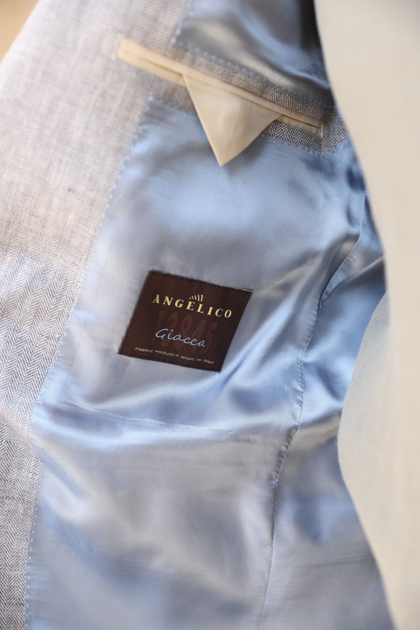 Veste Steven en lin - Gris clair-VESTE BLAZER HOMME-Curling-Paris