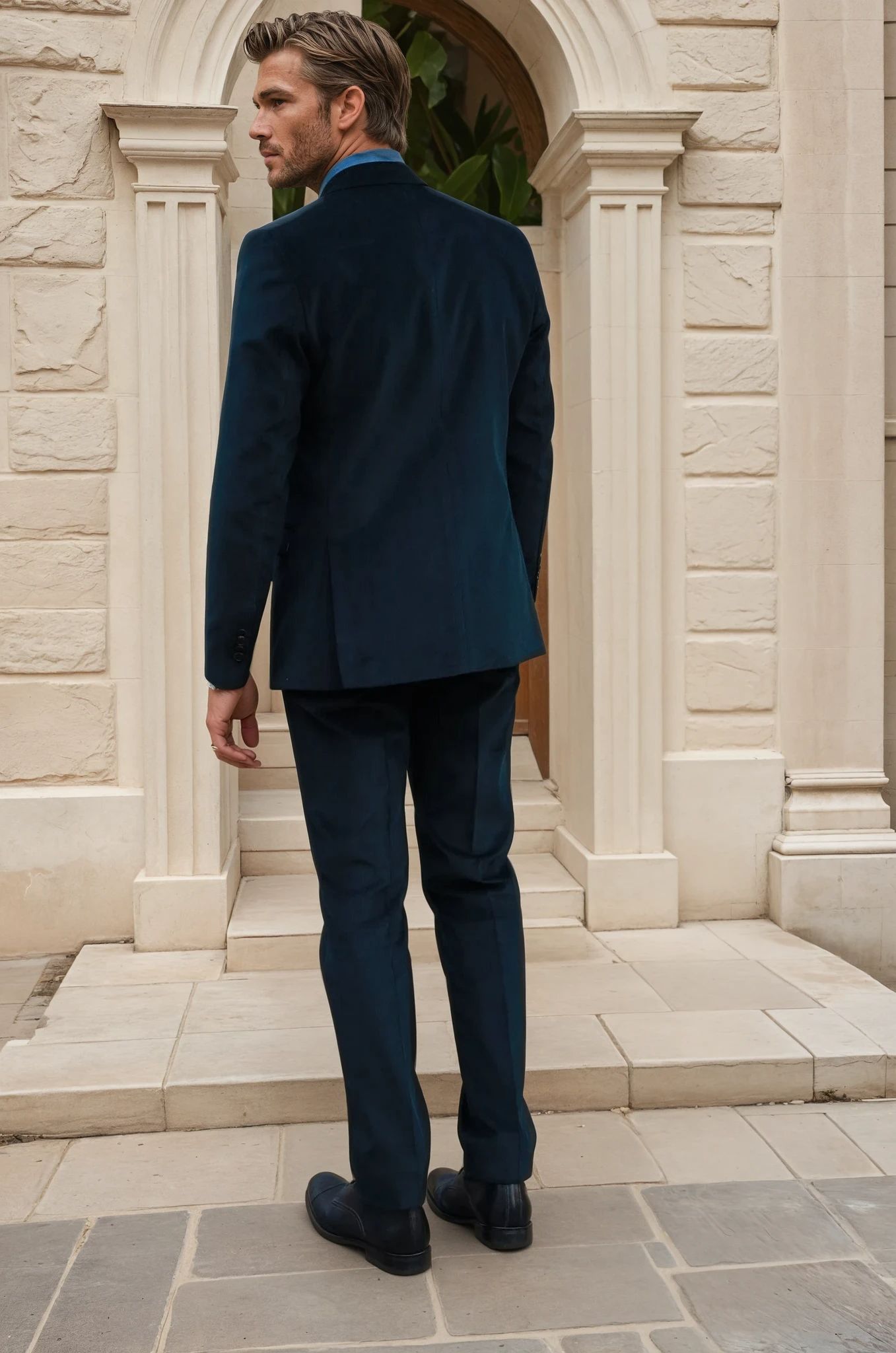 Veste Steven en velours côtelé - Marine-VESTE BLAZER HOMME-Curling-Paris