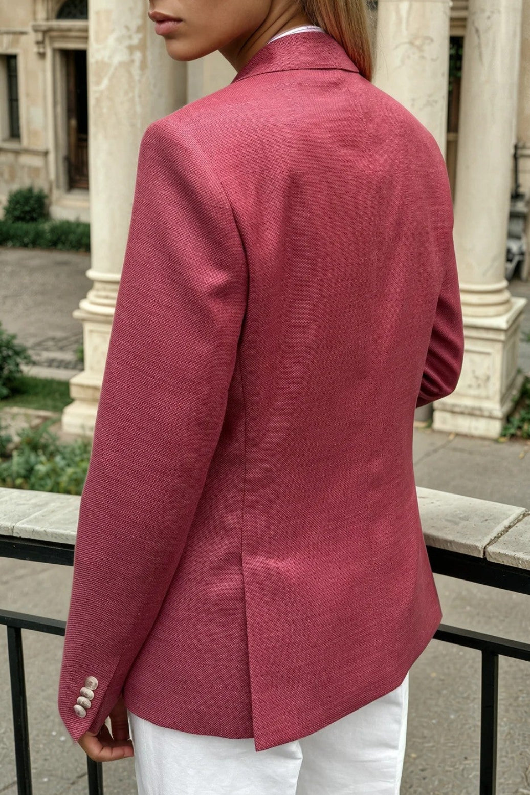 Veste Vesnove en laine - Natte groseille-VESTE BLAZER FEMME-Curling-Paris