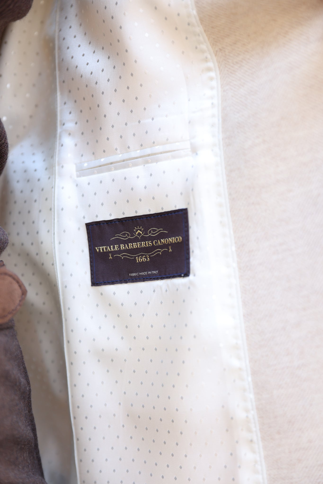 Veste Vesnove en laine vierge - Chevron écru-VESTE BLAZER FEMME-Curling-Paris