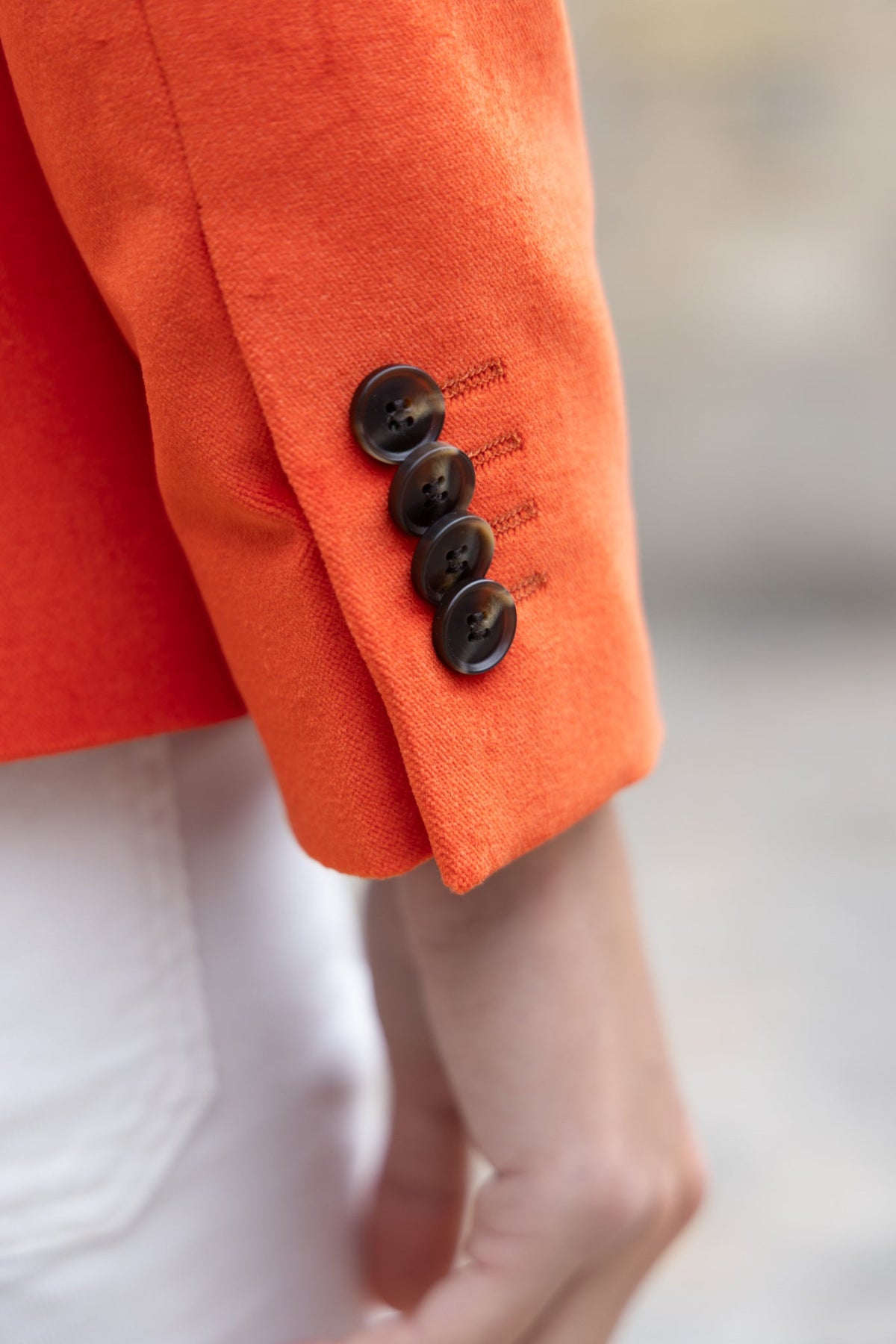 Veste Vesnove en velours palatine - Orange-VESTE BLAZER FEMME-Curling-Paris