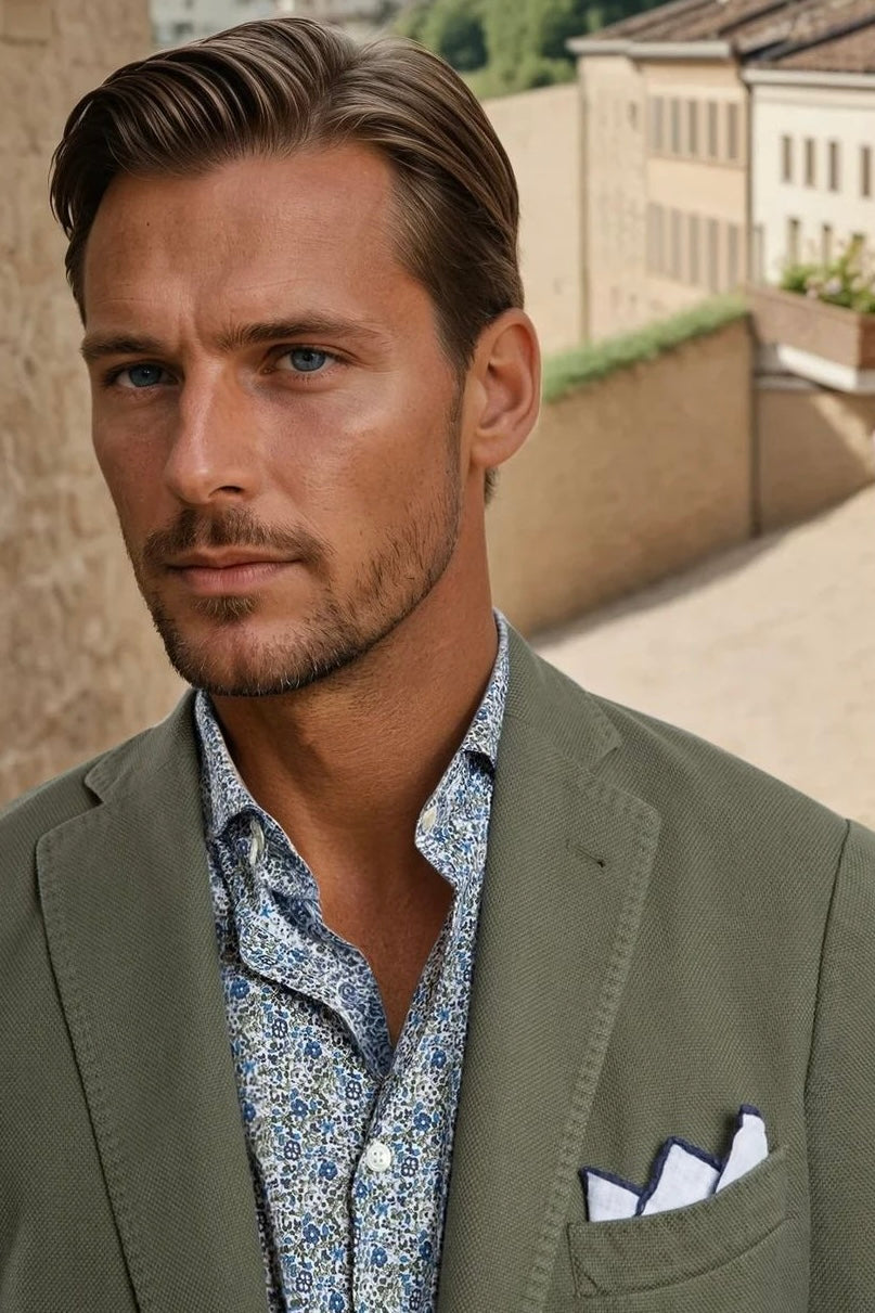 Veste Ralph en coton Di Sondrio - Kaki