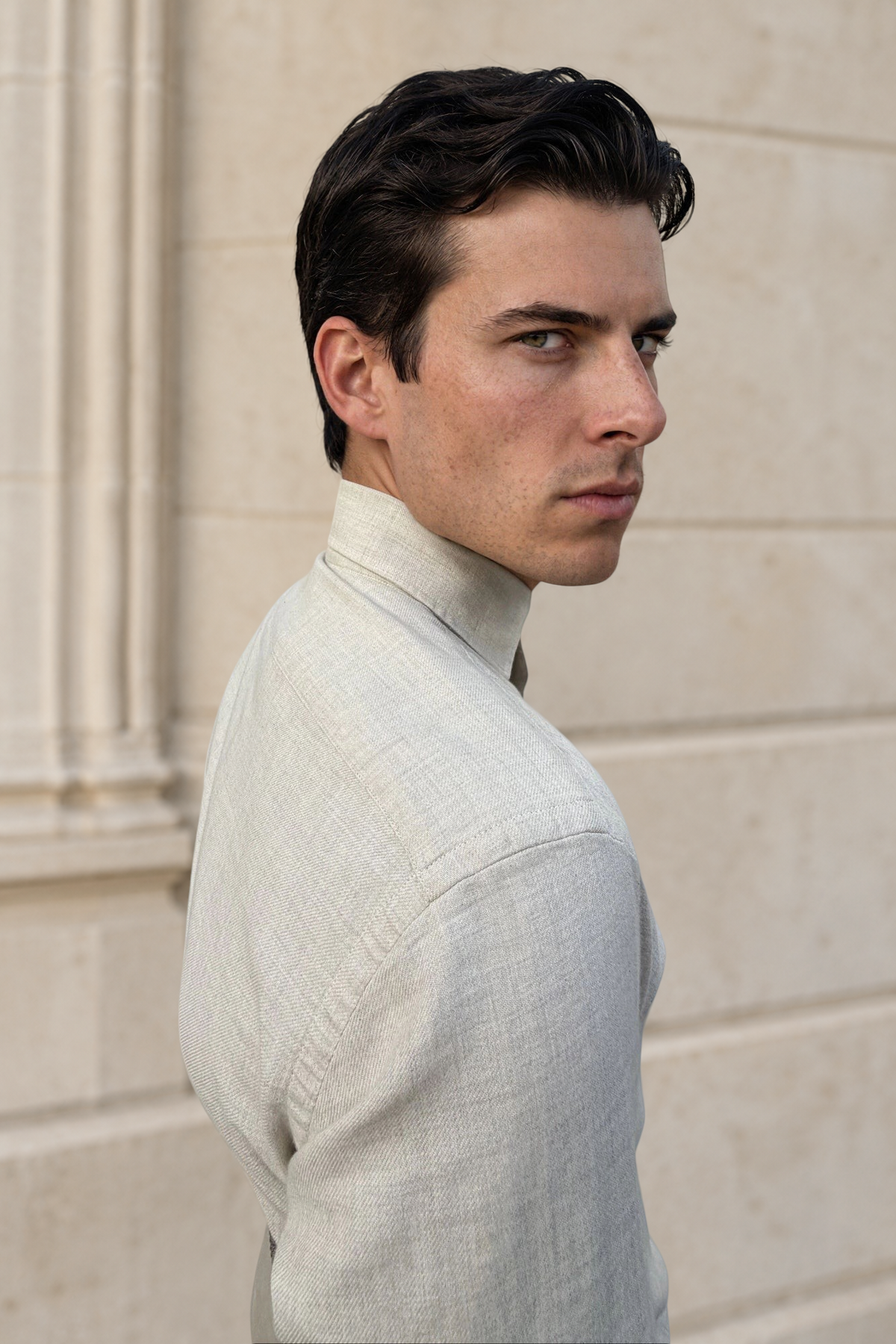 Gino cotton shirt - Ecru